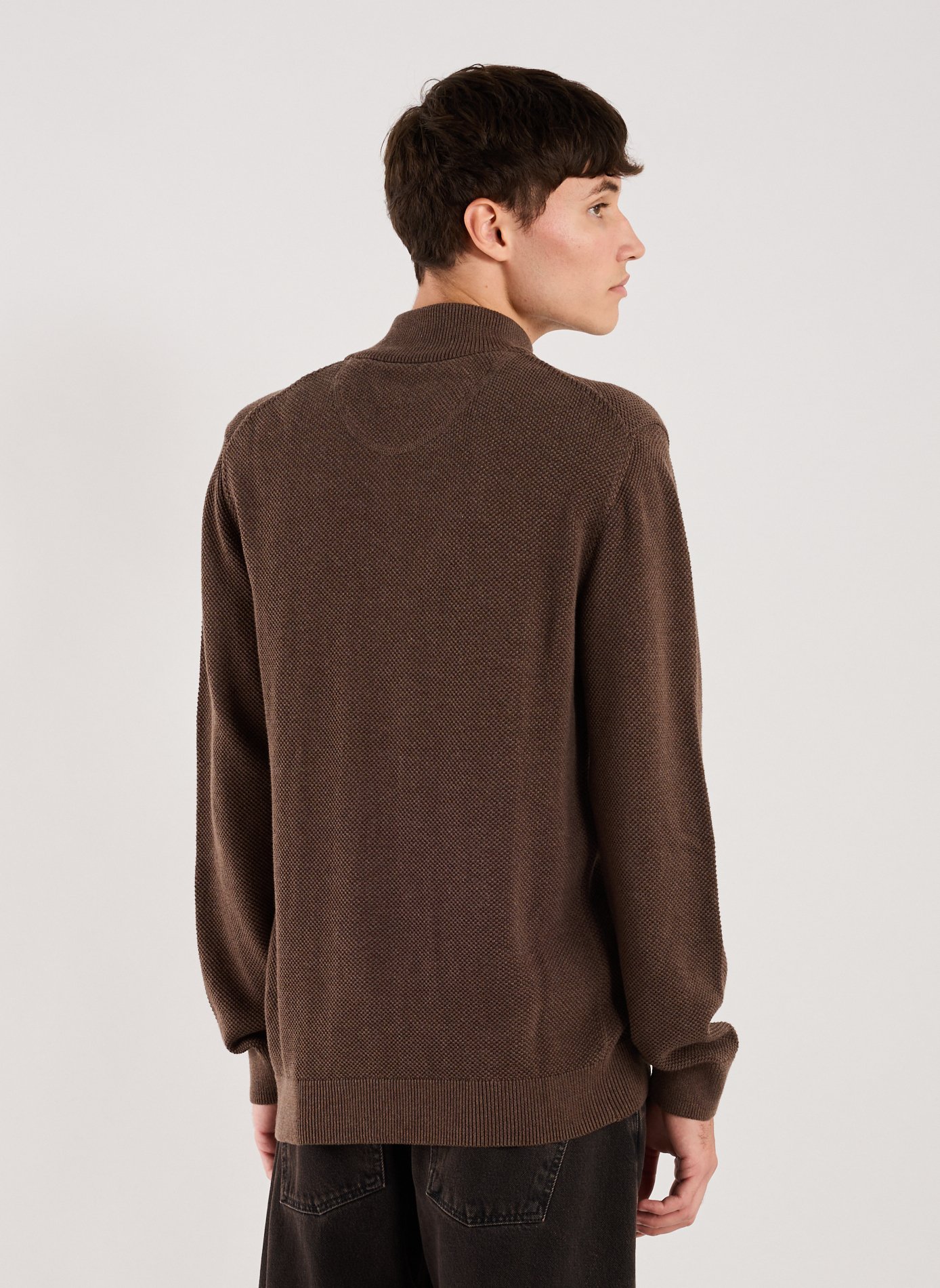 Gilet côtelé en coton GANT Marron