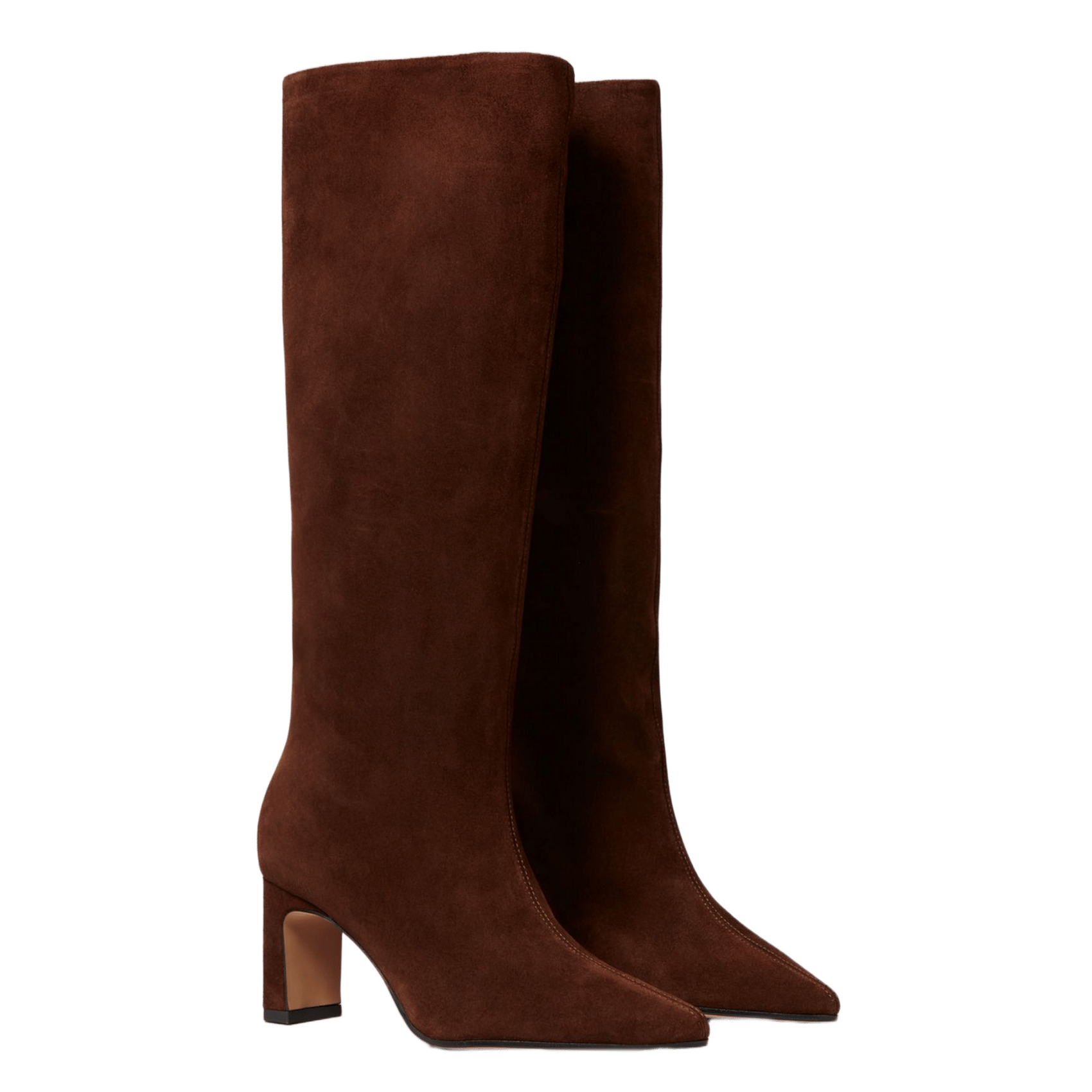 Bottes en cuir velours allen CLAUDIE PIERLOT Marron