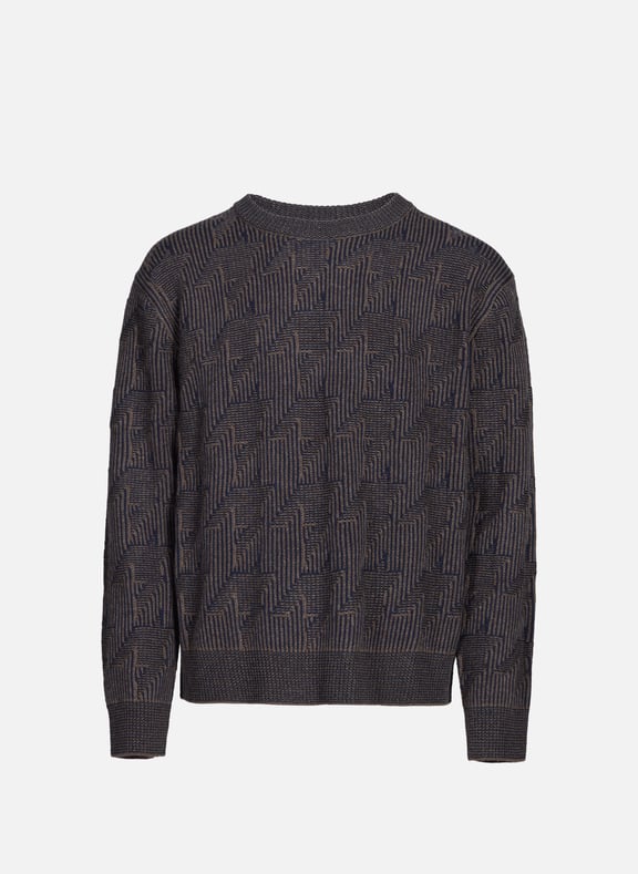 Pull col rond à motifs en laine mérinos PAUL SMITH Pull col rond à motifs en laine mérinos PAUL SMITH