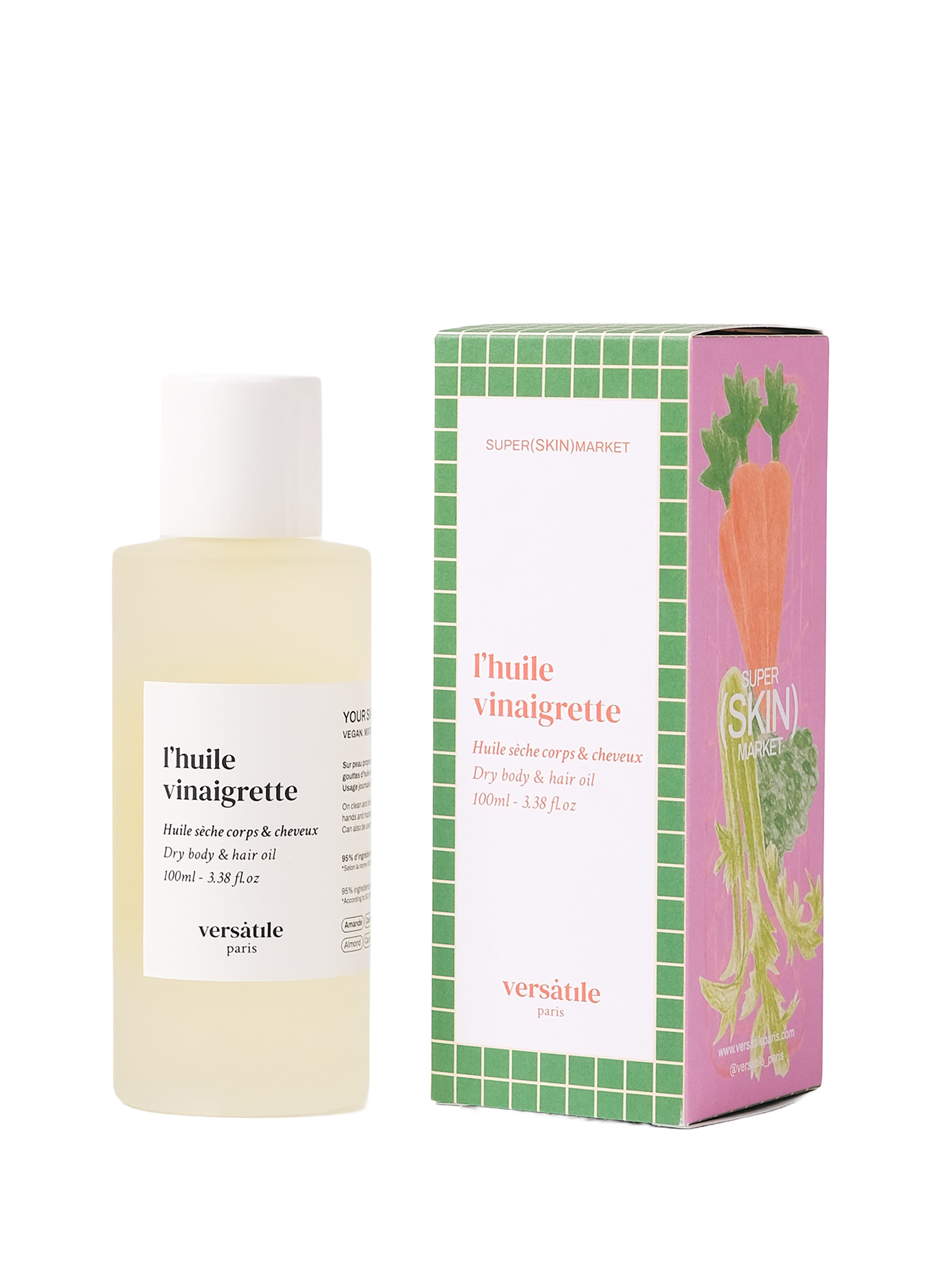 L’Huile Vinaigrette - Huile Sèche Corps, Visage & Cheveux VERSATILE PARIS No color