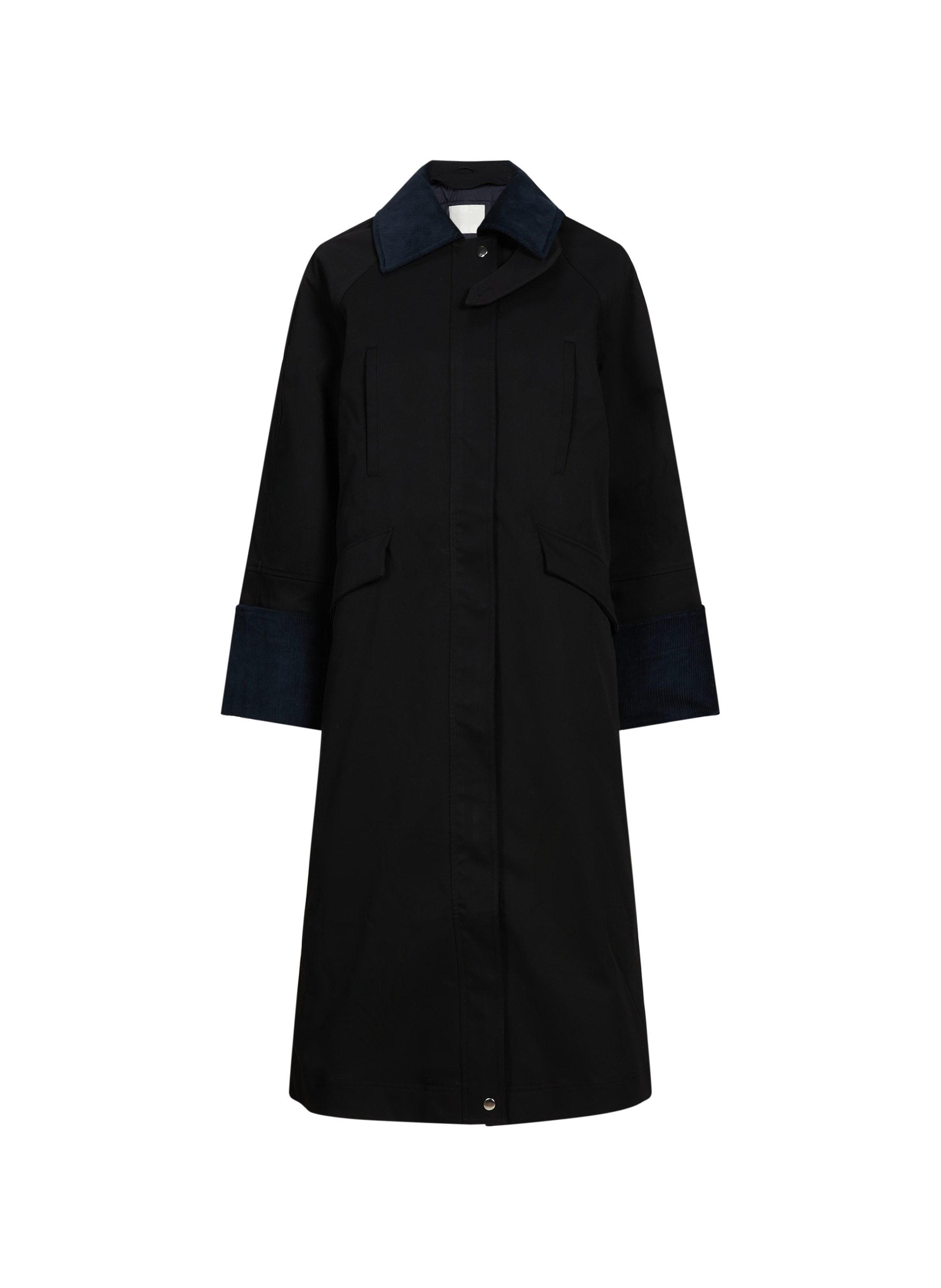 Jacket with classic collar in blended cotton Black by OOF WEAR OOF WEAR Jacket with classic collar in blended cotton Black