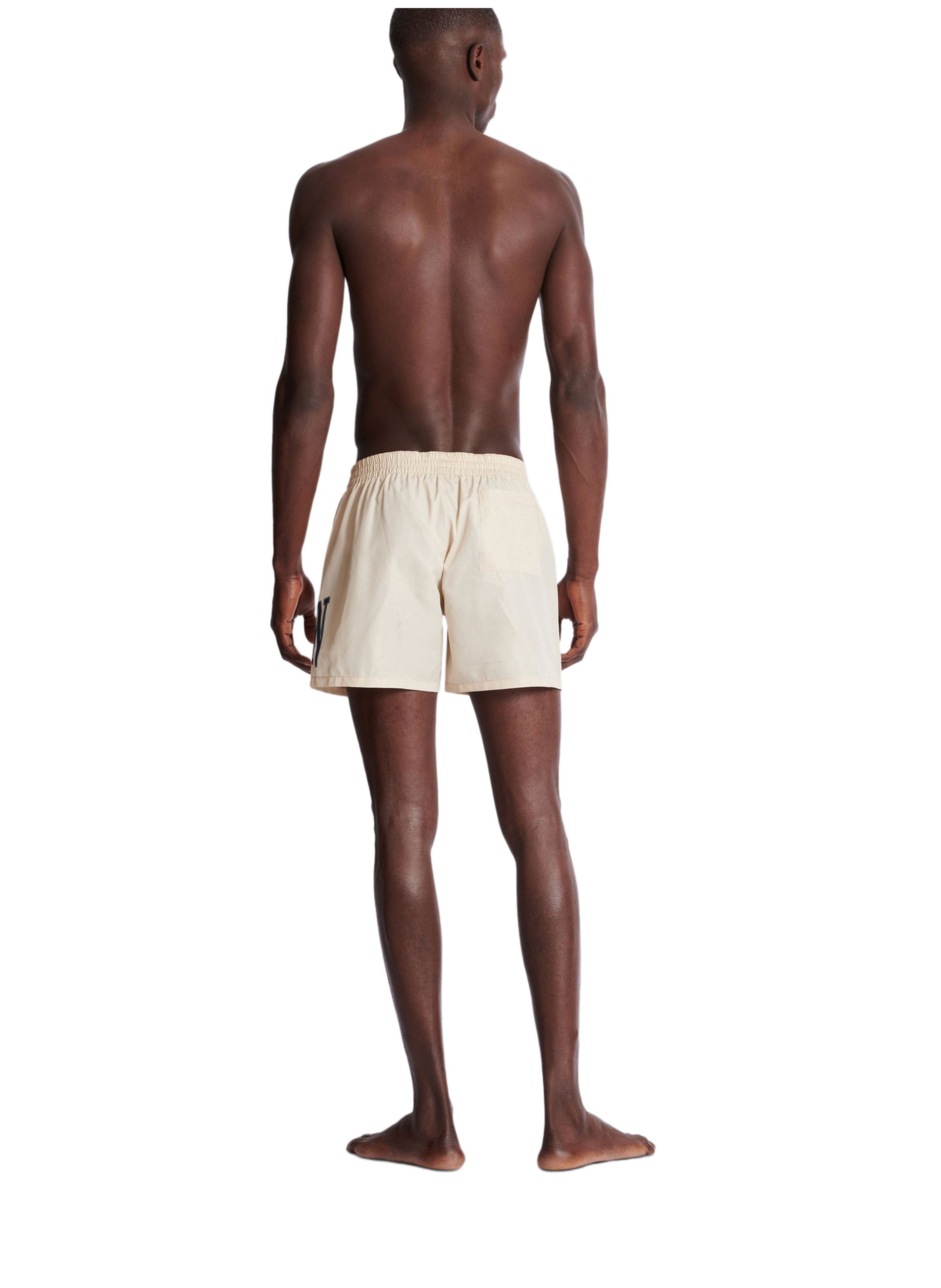 Short de bain à imprimé BALMAIN Beige