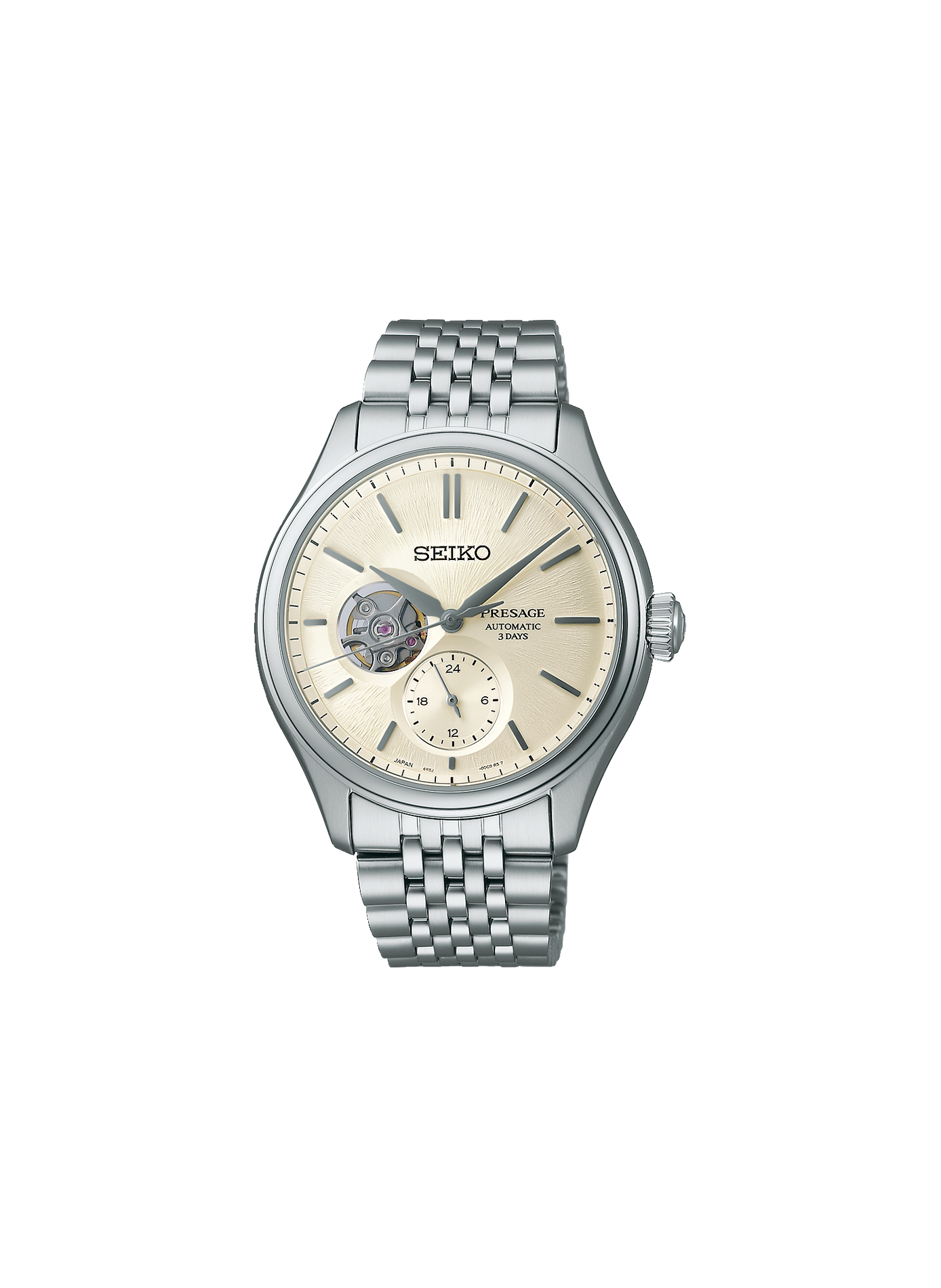 Montre en acier inoxydable SEIKO Blanc