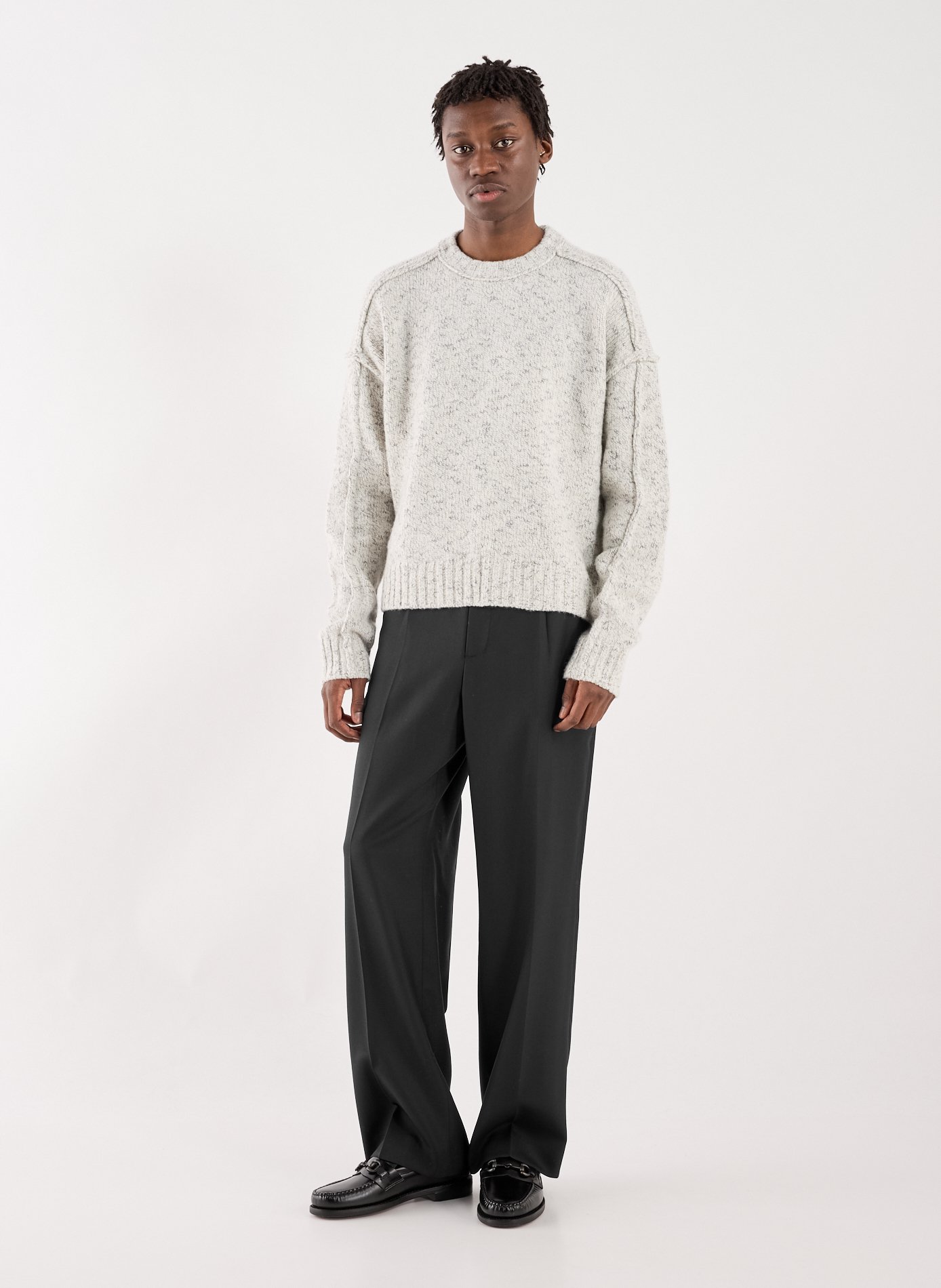 Cropped wool trousers OUR LEGACY Black