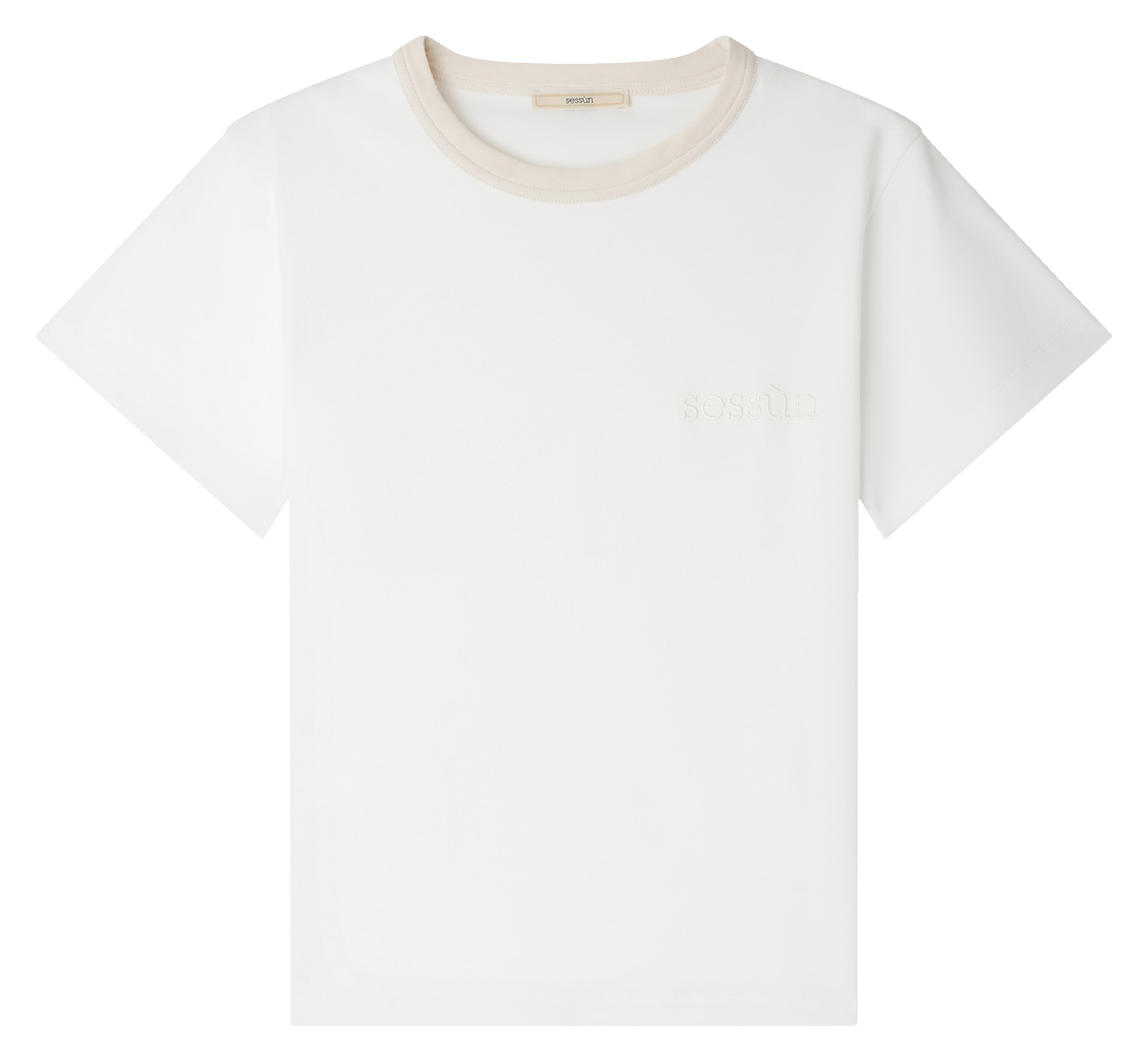 Tee-shirt droit en coton mijanou SESSUN Beige