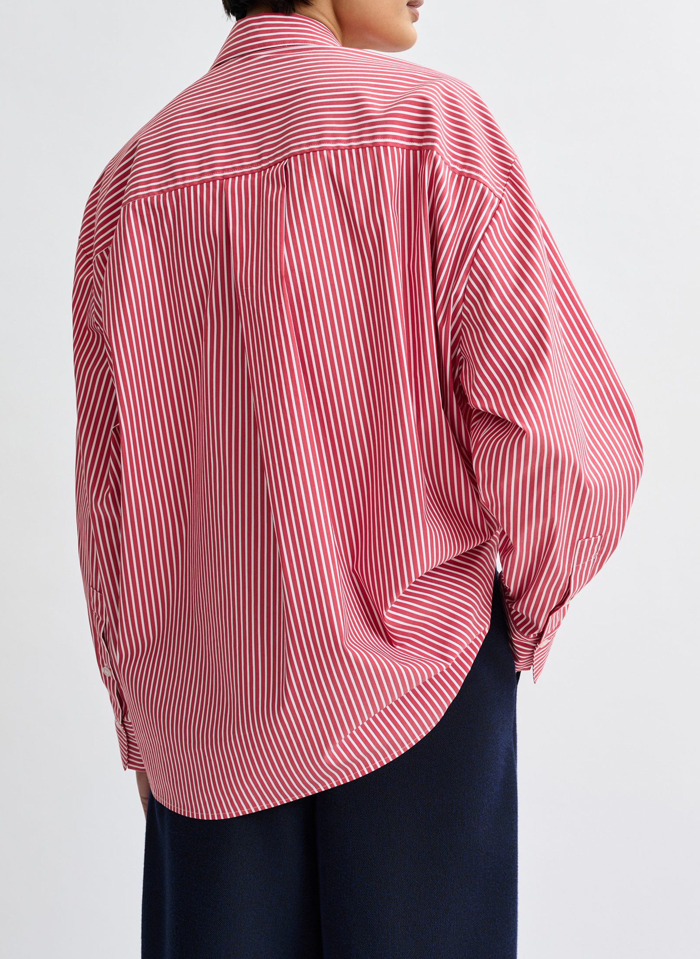 Chemise col classique en coton Jiwi ESSENTIEL ANTWERP Rouge