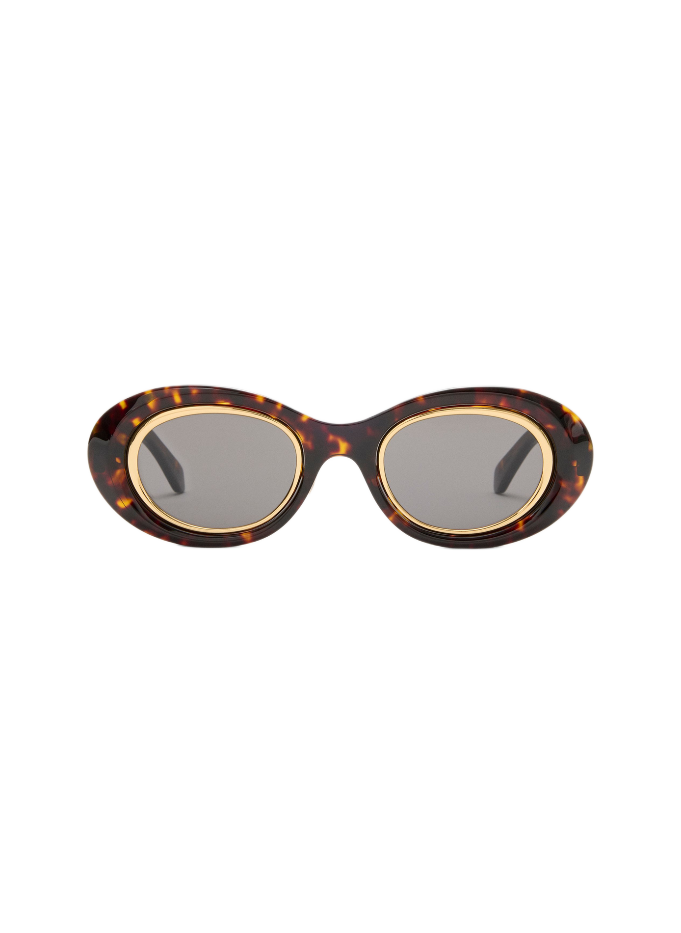 Sunglasses Mini Anagram Oval LOEWE Brown