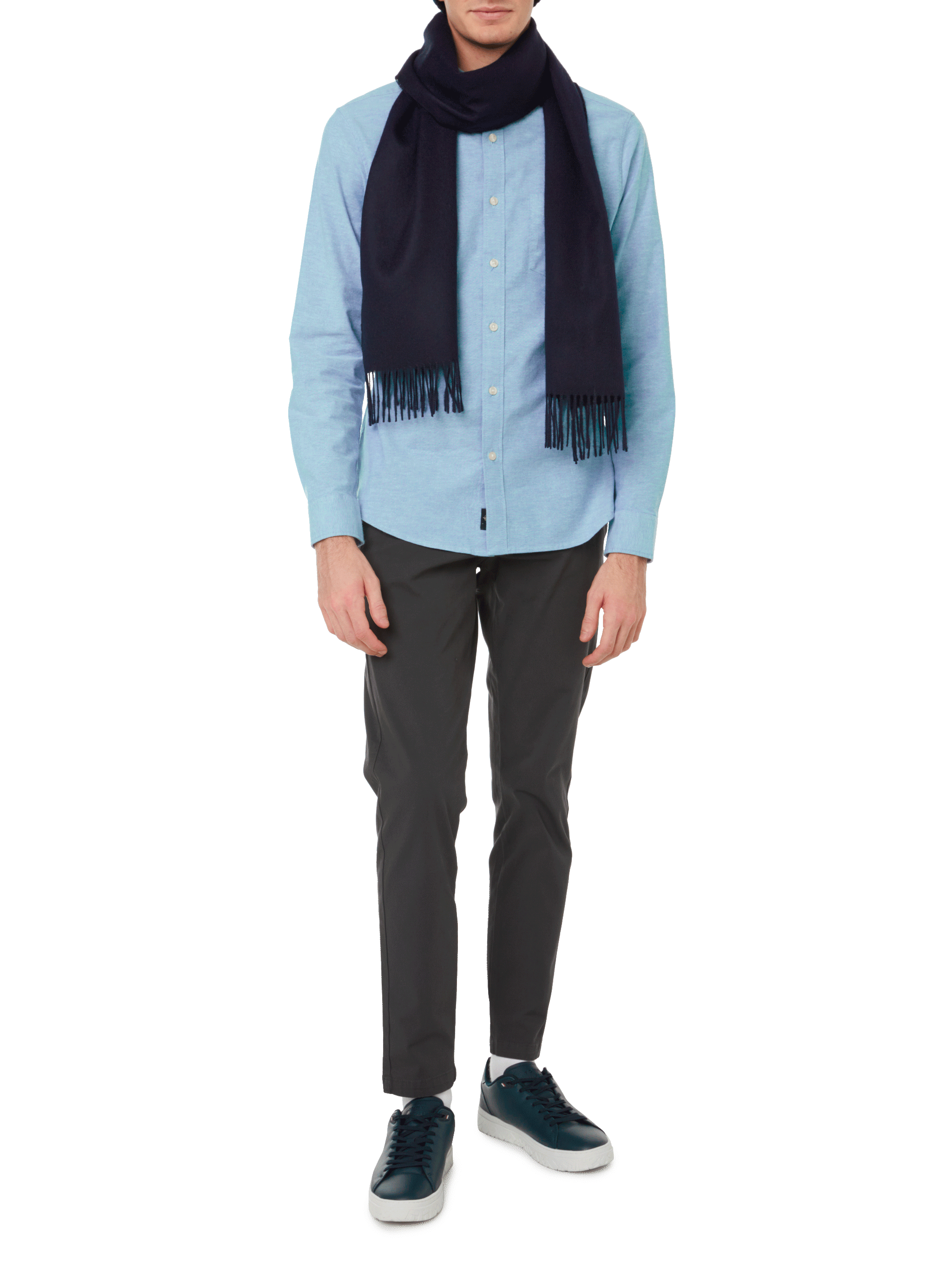 Stretch cotton-blend shirt DOCKERS Blue