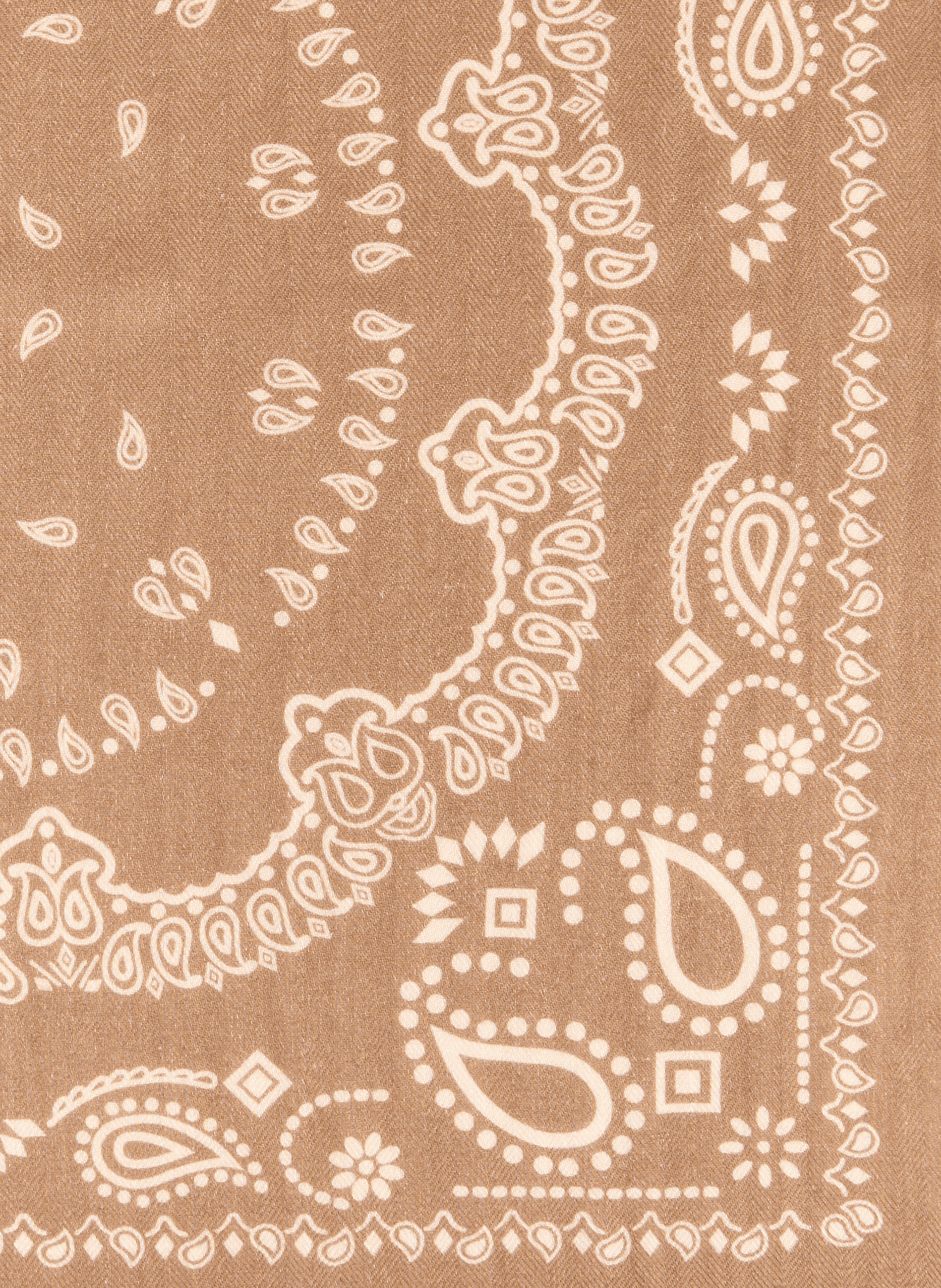 Carré imprimé bandana en coton mélangé SAISON 1865 Marron