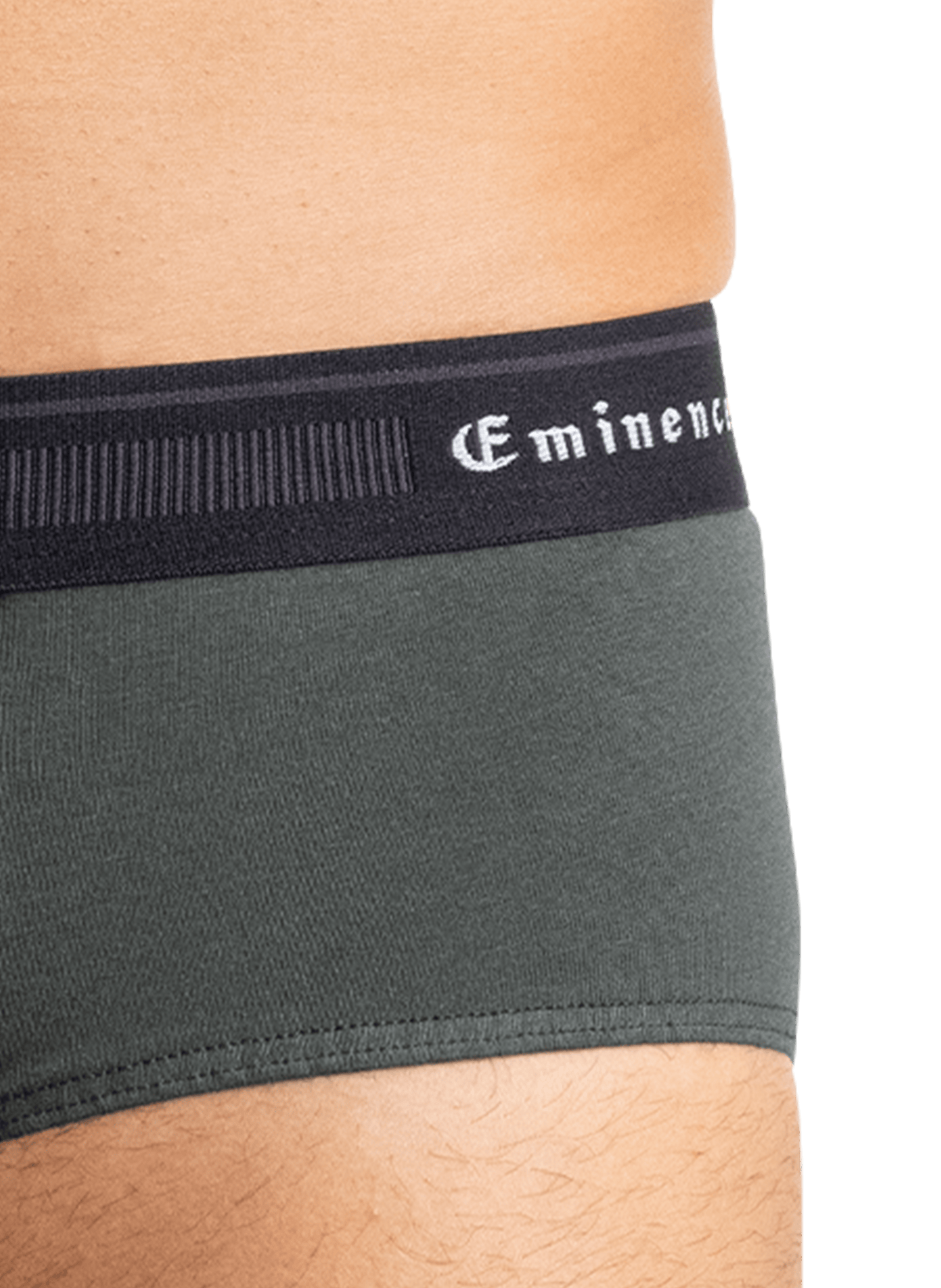 Lot de 3 slips unis en coton mélangé EMINENCE Multicolore