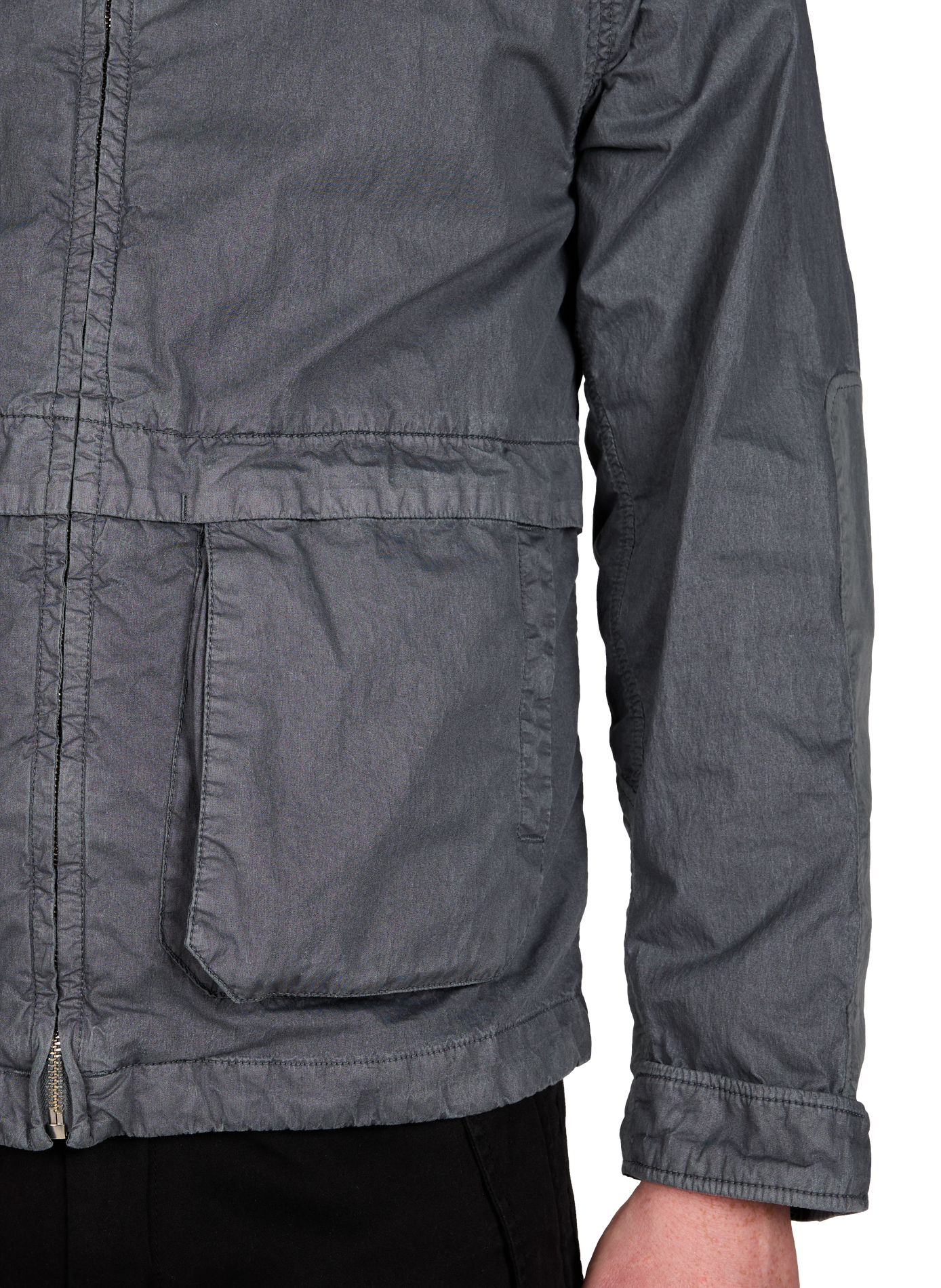 Veste à capuche en coton mélangé CP COMPANY Gris