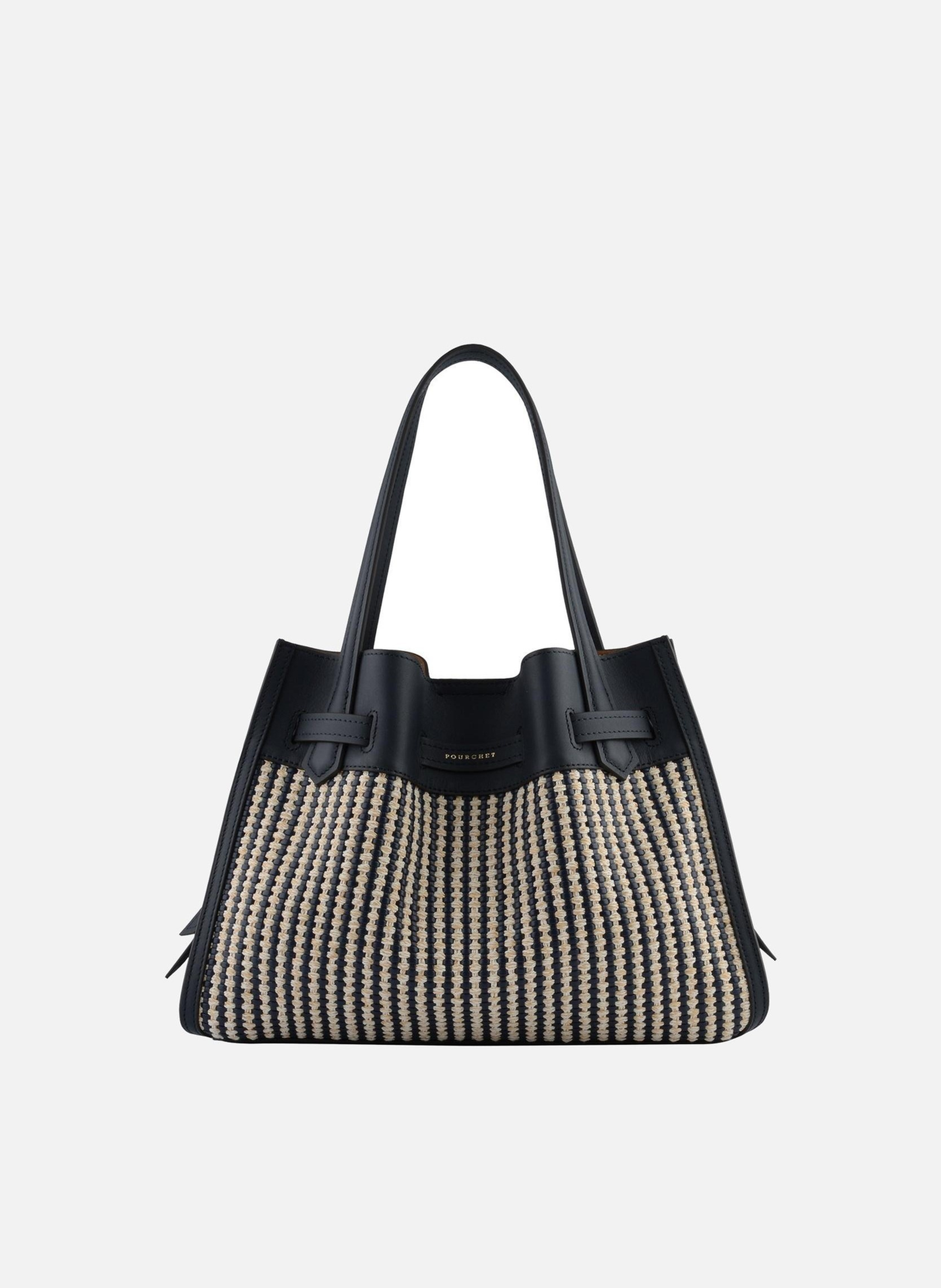 Blossom tressé | sac à main POURCHET Bleu