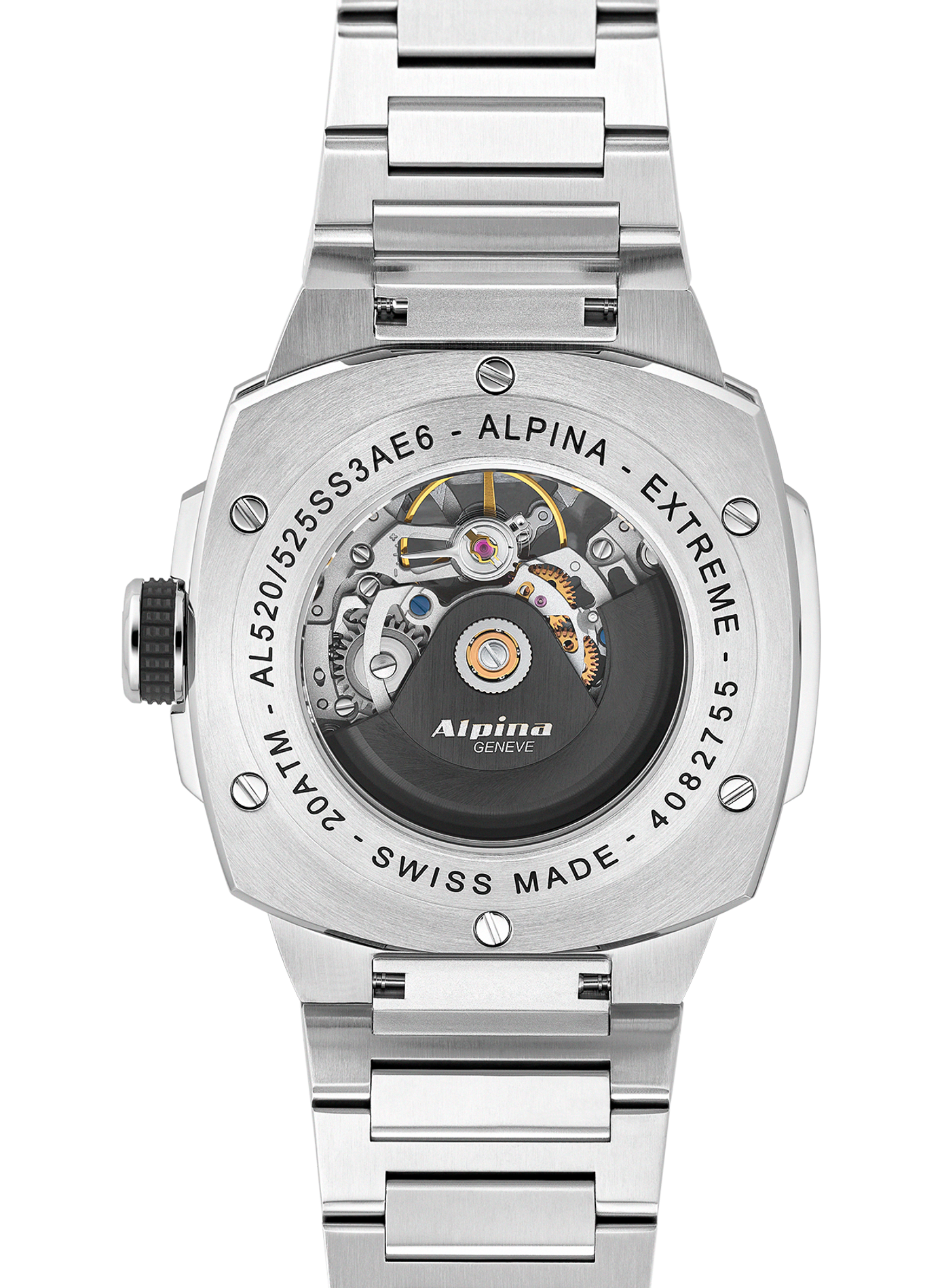 Montre automatique Extreme Skeleton Automatic en acier inoxydable ALPINA Gris