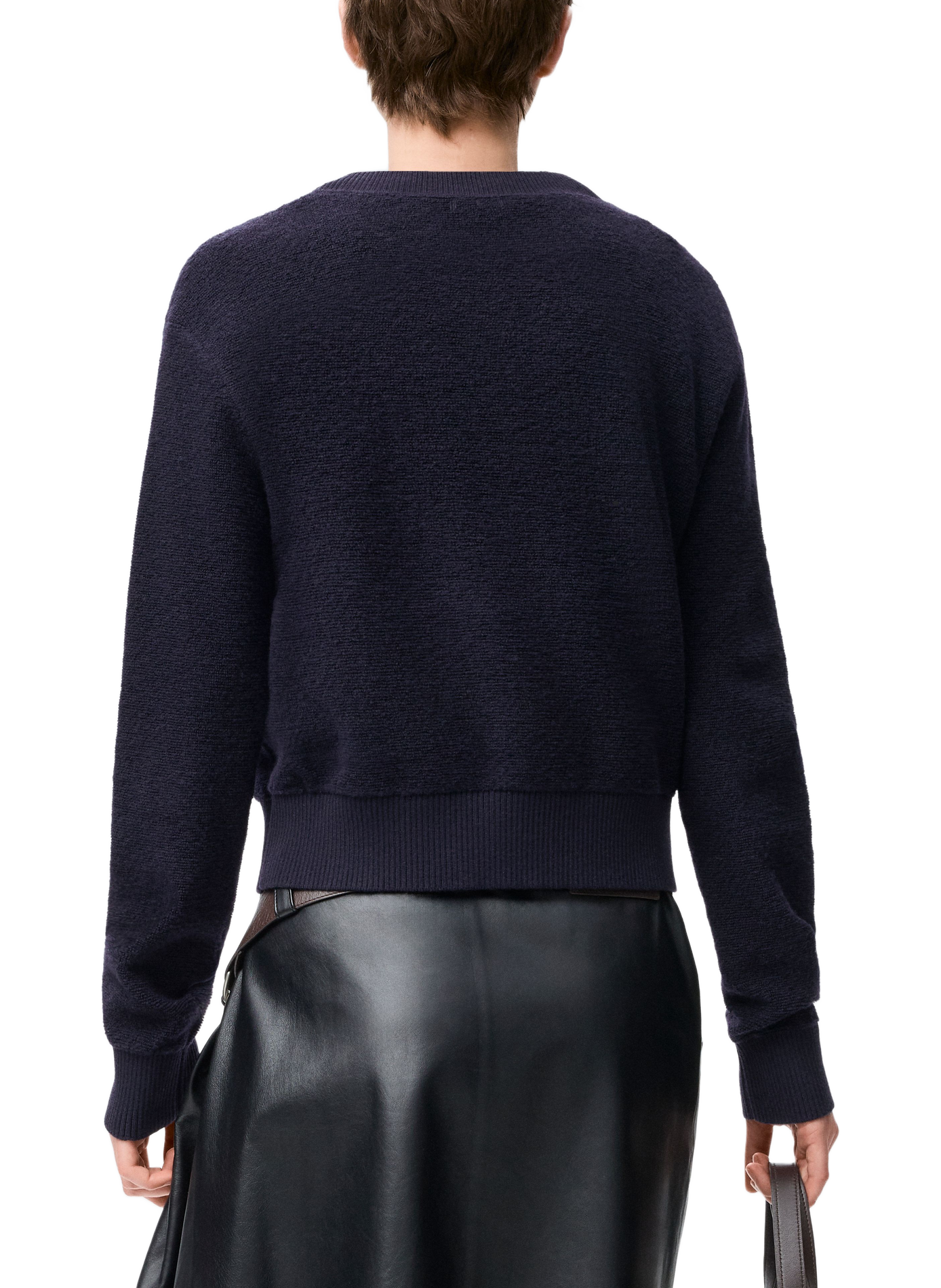 Straight wool embroidered sweater LOEWE Blue