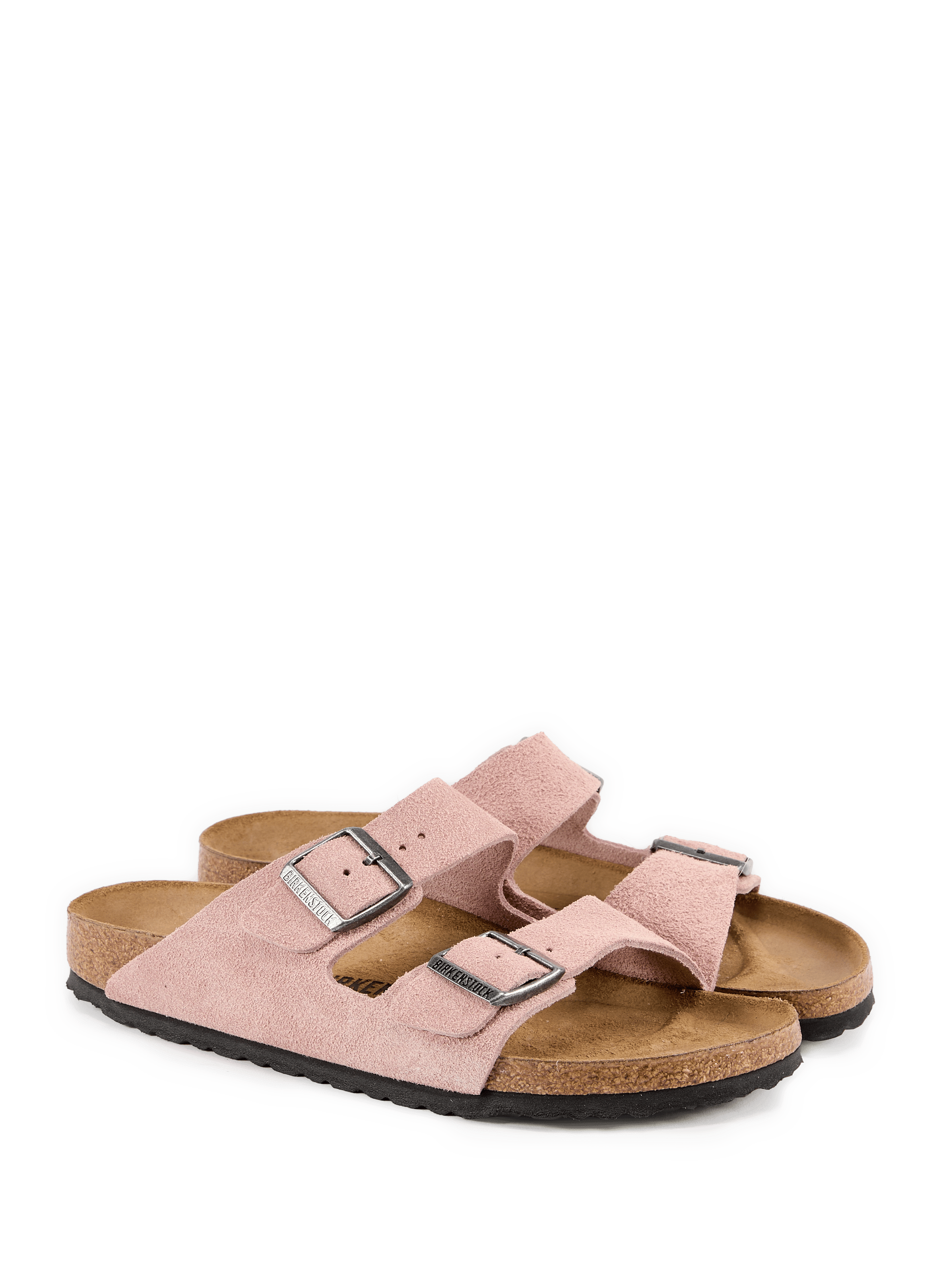 Platte leren muiltjes Arizona BIRKENSTOCK Roze