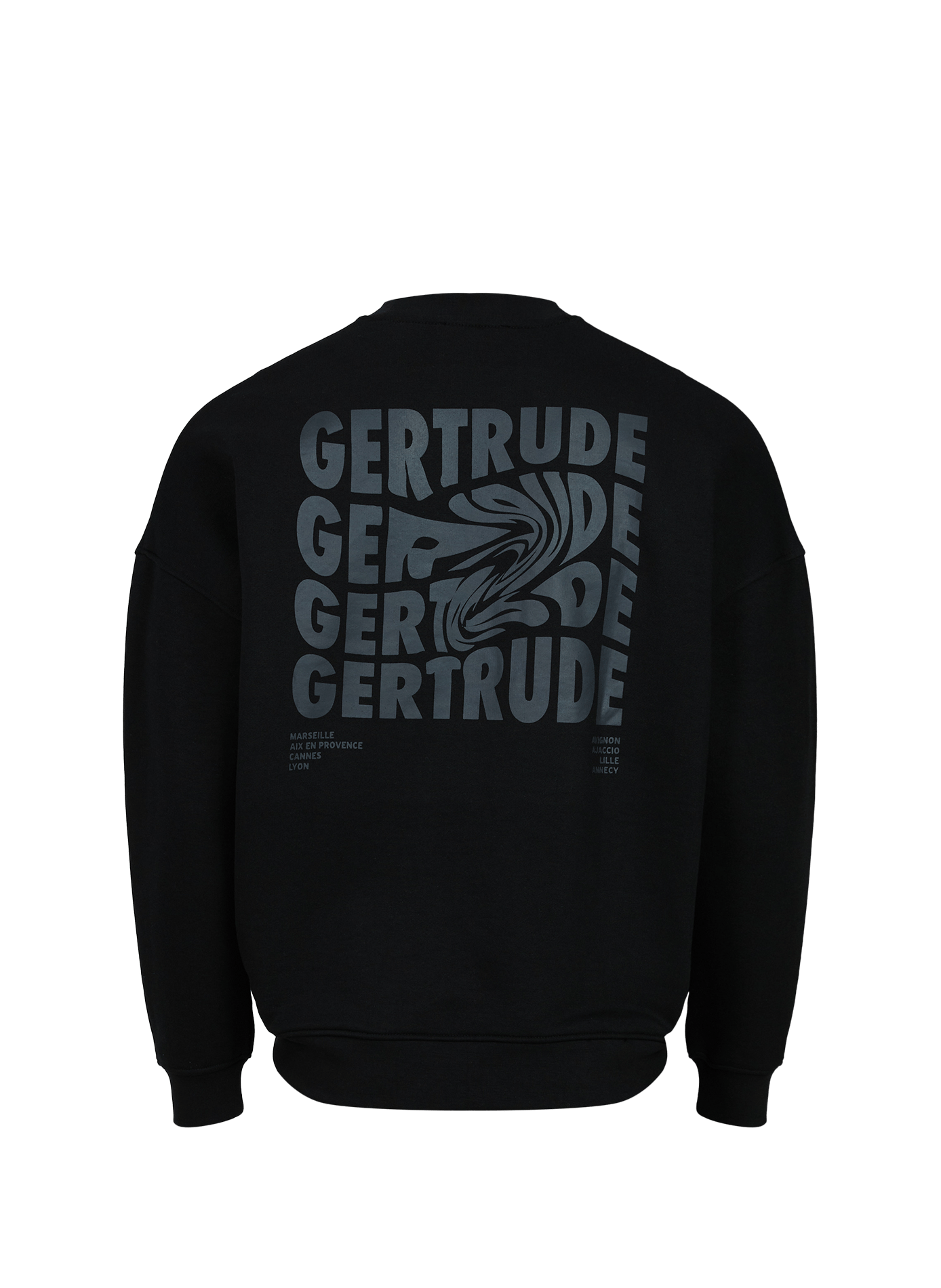 Felpa Ruben Fluidity in cotone. GERTRUDE ET GASTON Nero