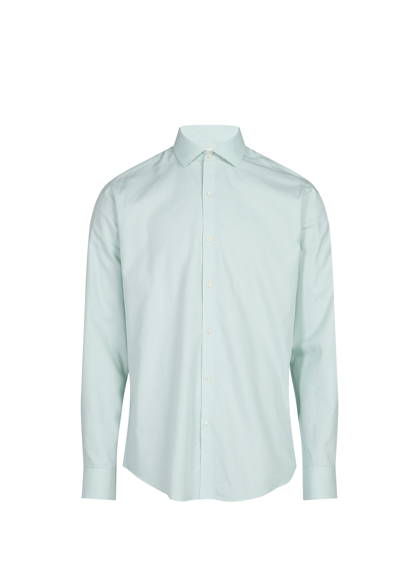 Camisa entallada de algodón mezclado CALVIN KLEIN Verde