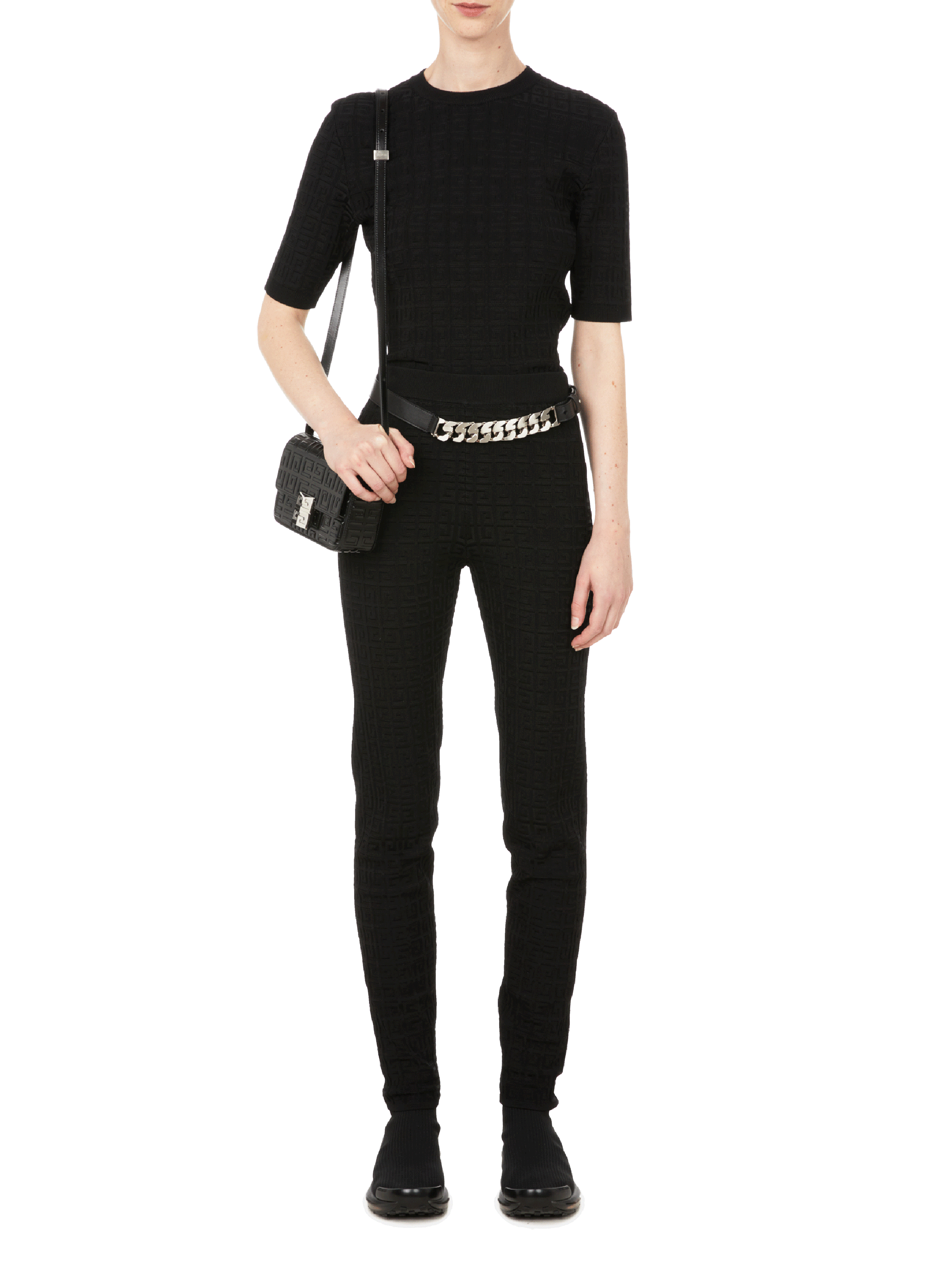 Legging monogram all-over GIVENCHY Noir
