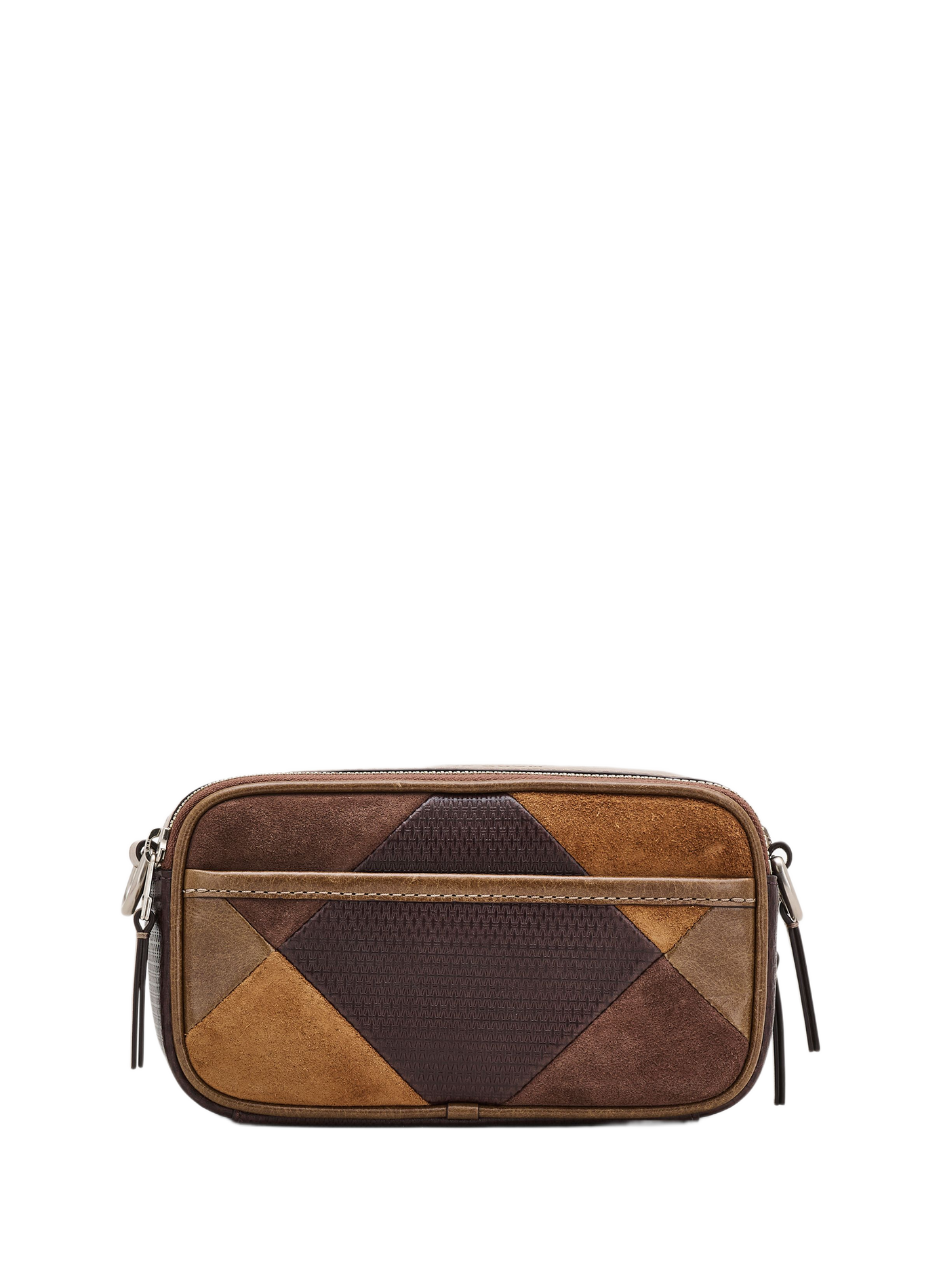 Bolso The Suede Patchwork Snapshot de cuero MARC JACOBS Marrón