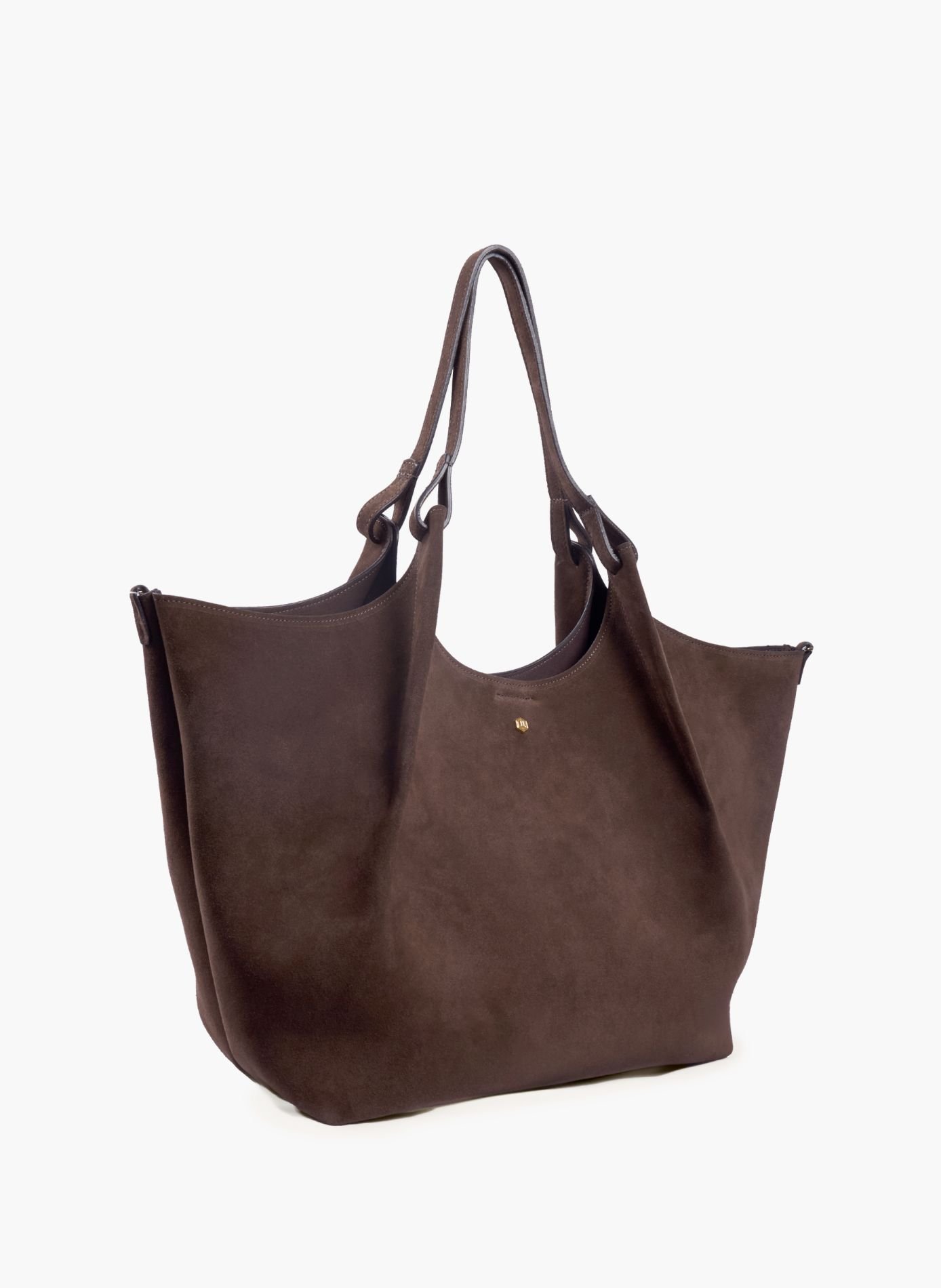 Sac cabas sybil cuir daim JULES & JENN Marron