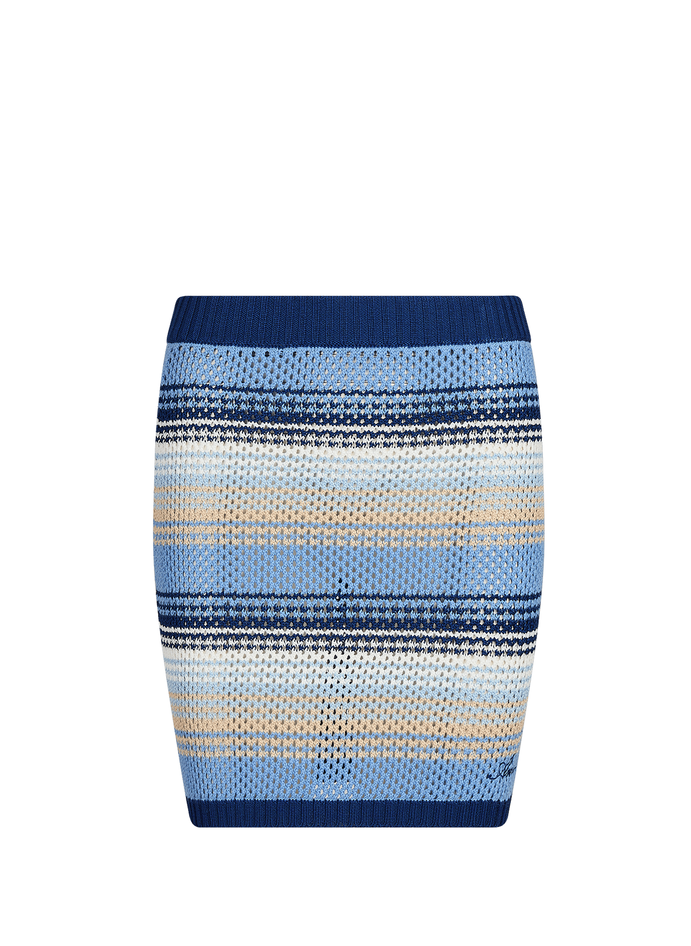 Short striped skirt AMIRI Blue