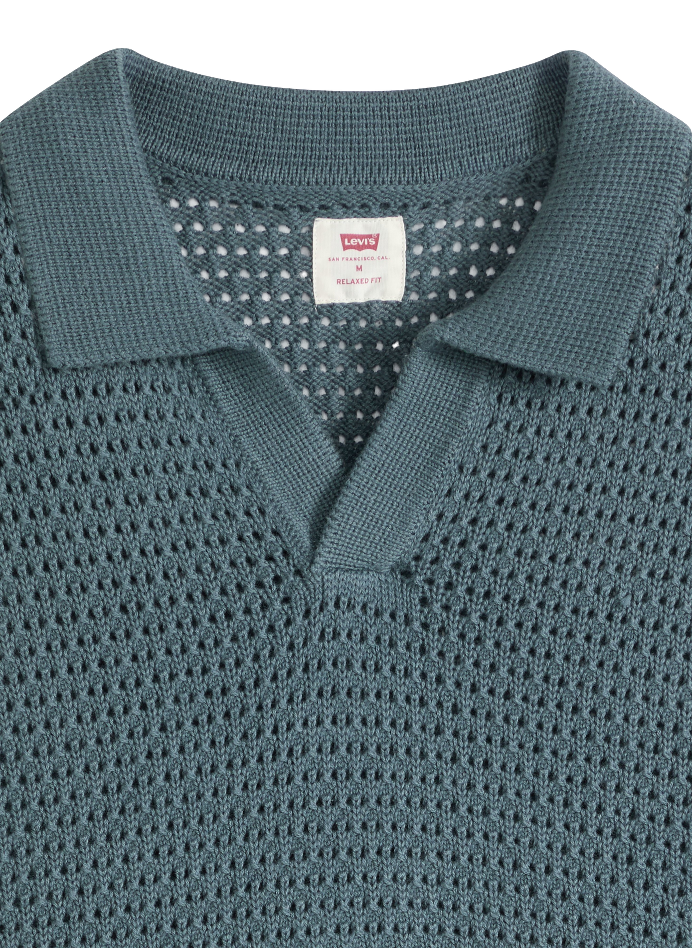 Straight V-neck cotton polo LEVI'S Blue