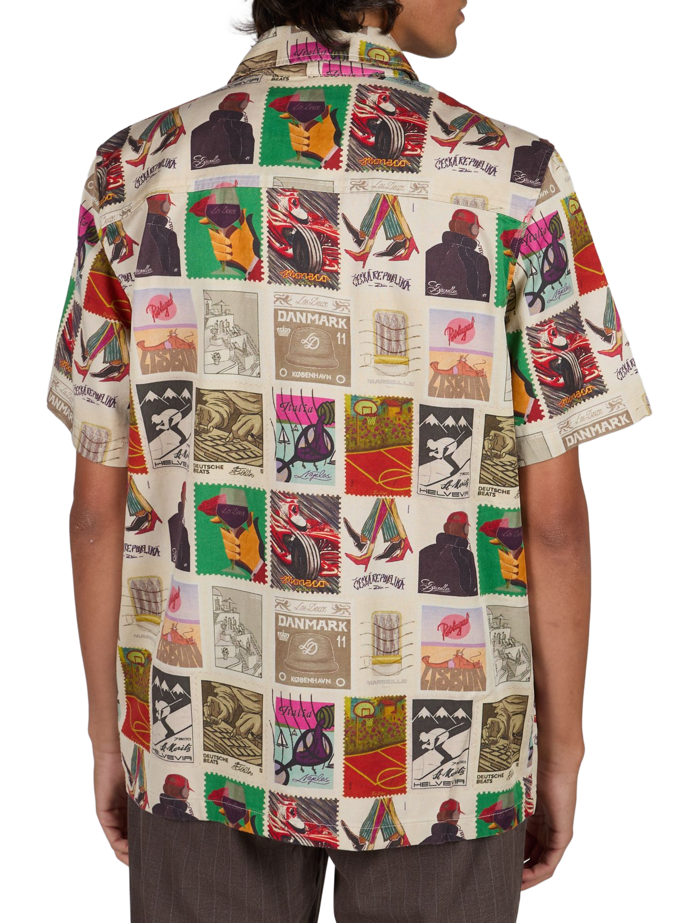 Straight cotton blend Shirt | Multicolour LES DEUX Men