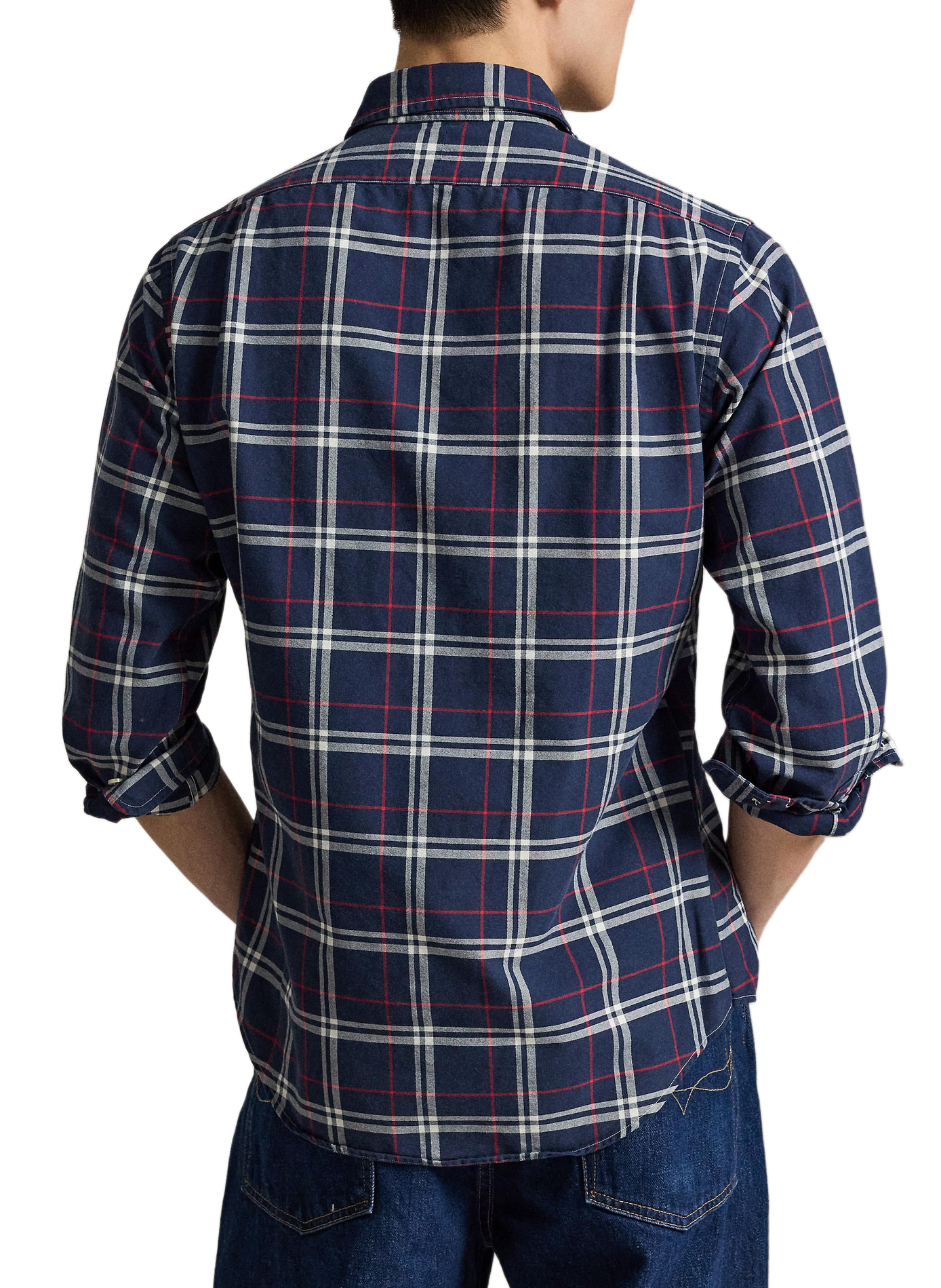 Straight cotton check shirt POLO RALPH LAUREN Blue