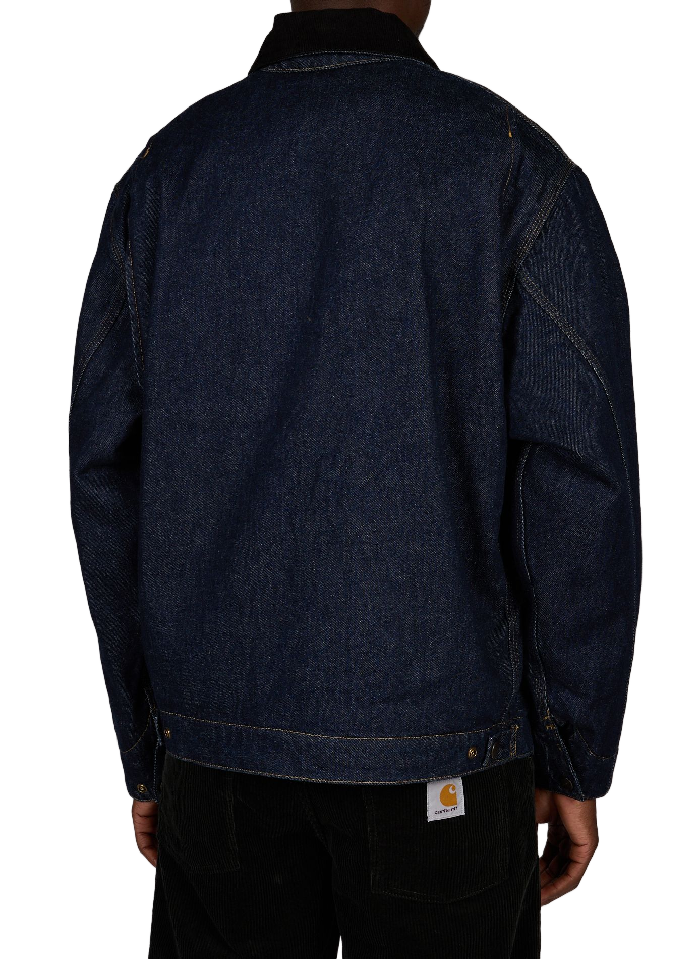 Gerade geschnittene Jacke OG Detroit aus Baumwoll-Denim CARHARTT WIP Blau