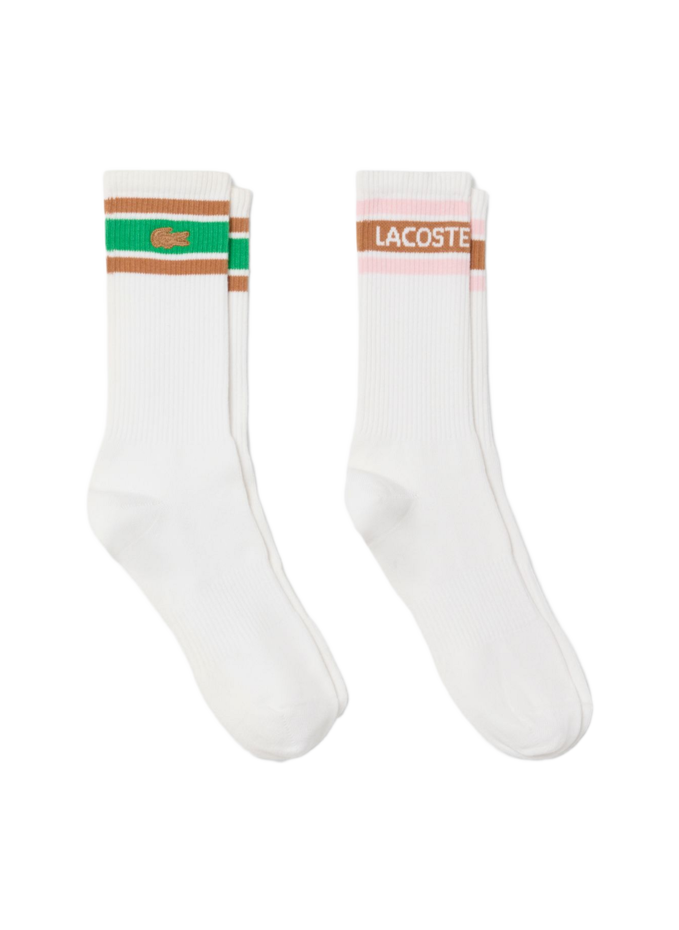 Set aus 2 Paar Baumwollmischsocken LACOSTE Weiss