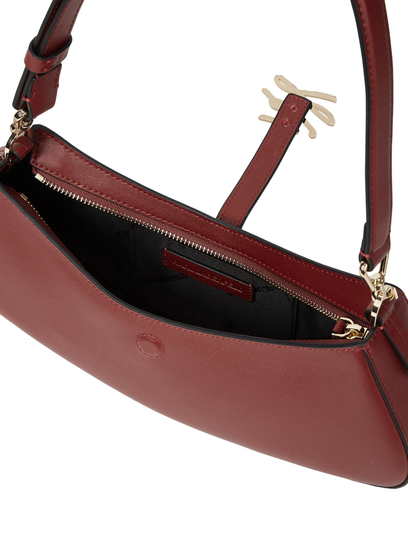 K/Autograph leather shoulder bag KARL LAGERFELD Red