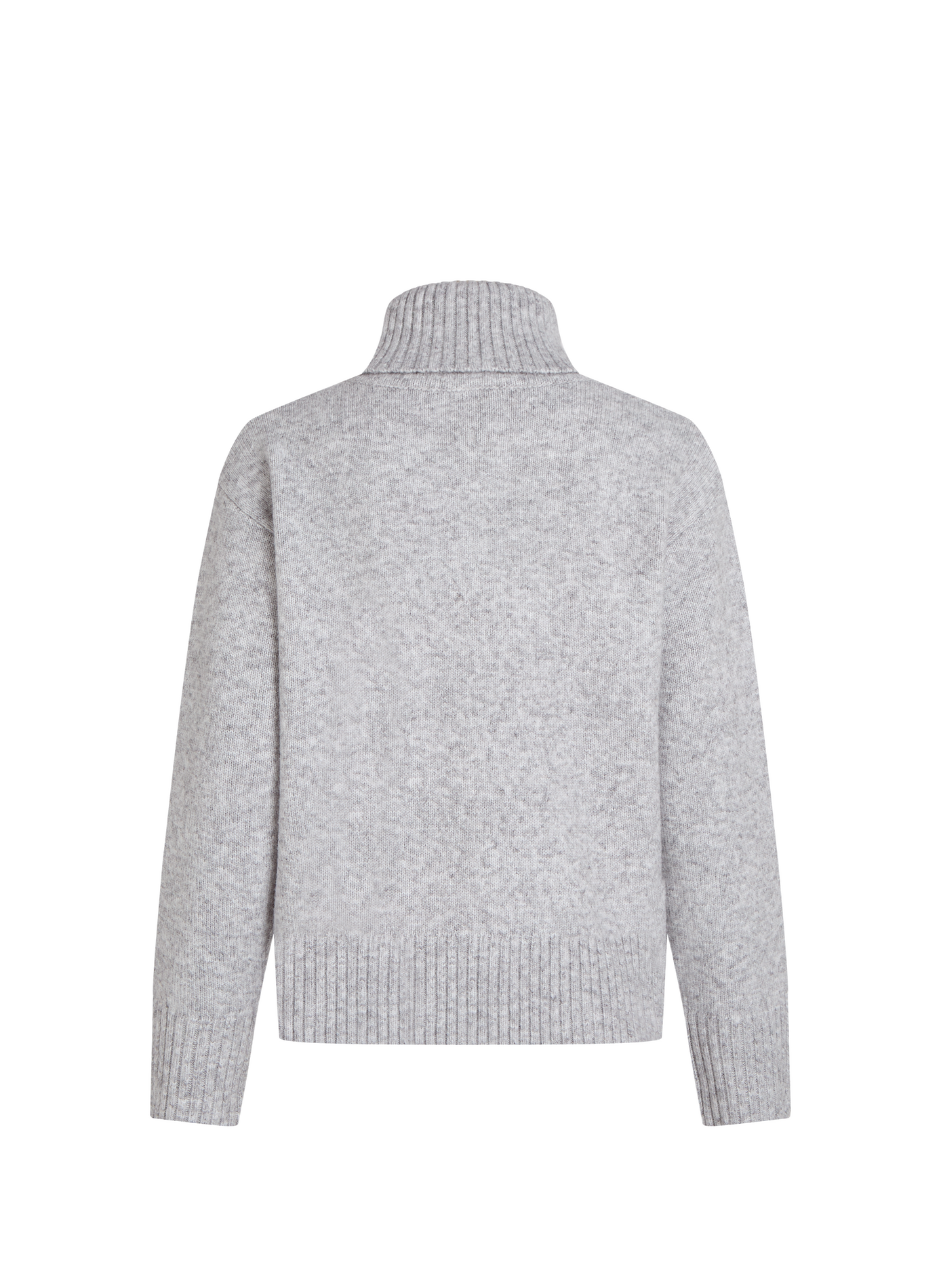 Pull ample col roulé en laine mélangée KARL LAGERFELD Gris