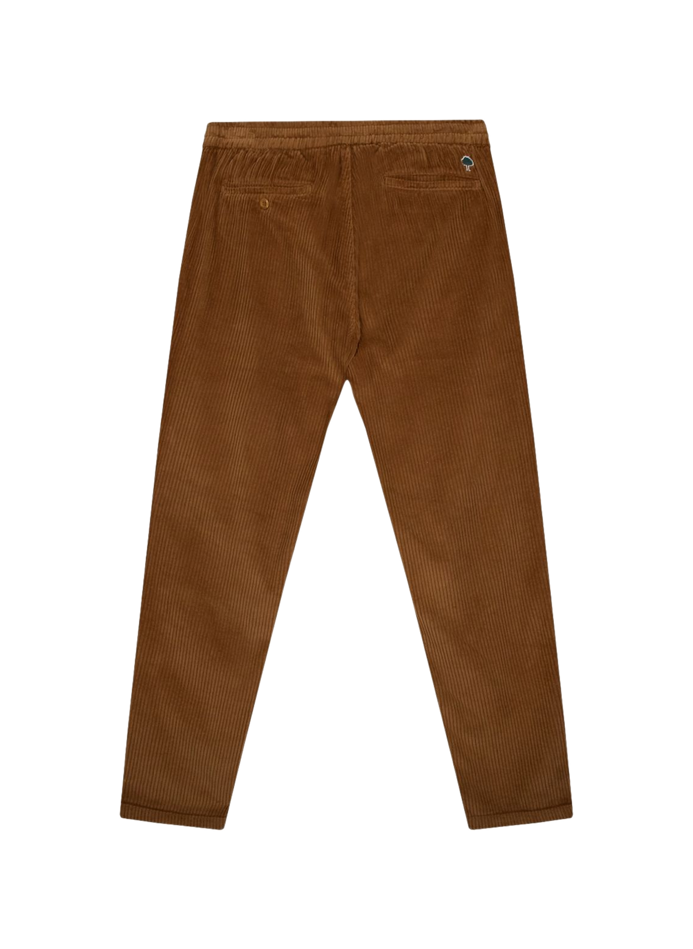 Pantalon droit en velours côtelé FAGUO Marron