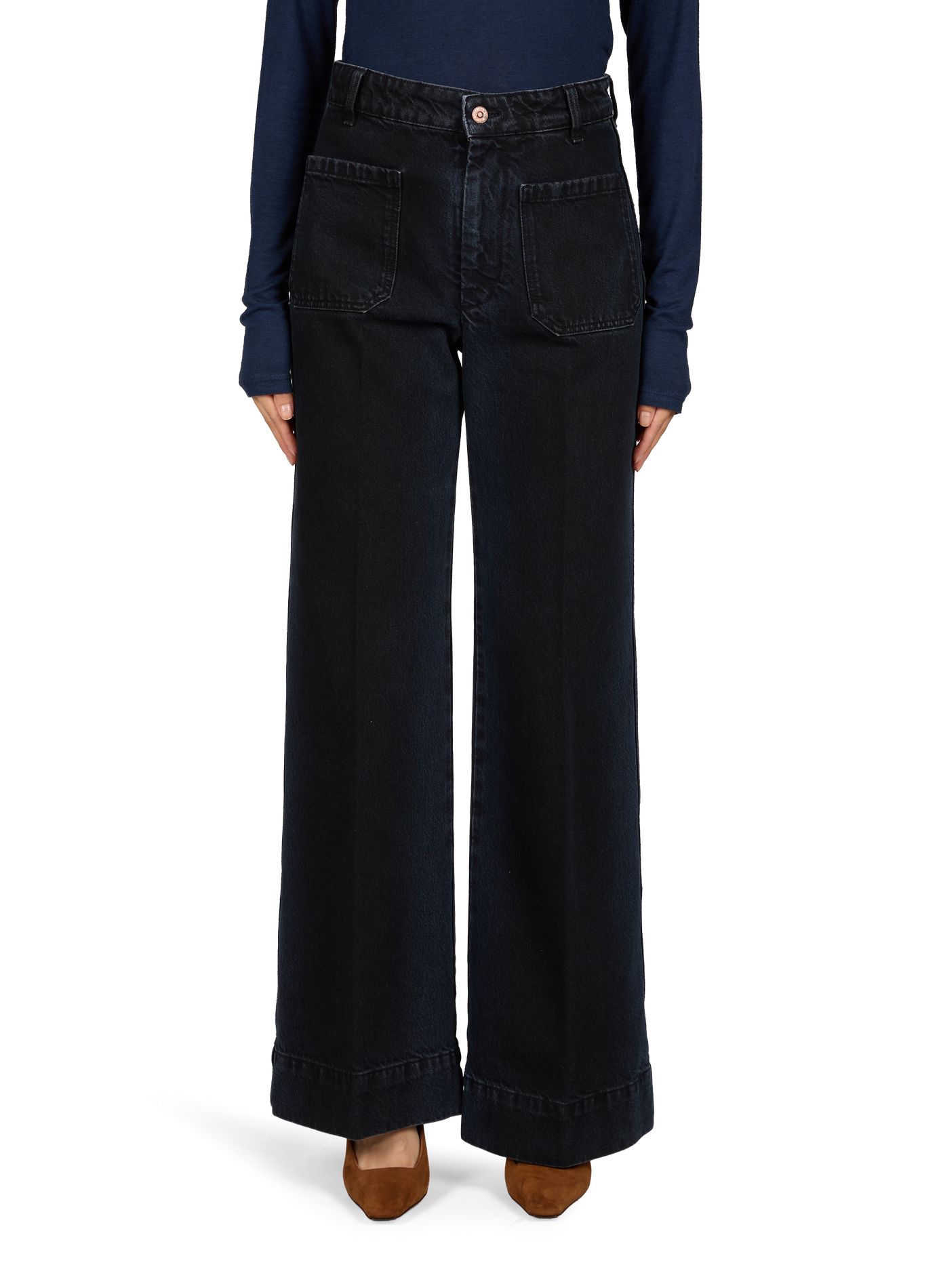 Alina straight-leg jeans in cotton denim VICTORIA BECKHAM Blue