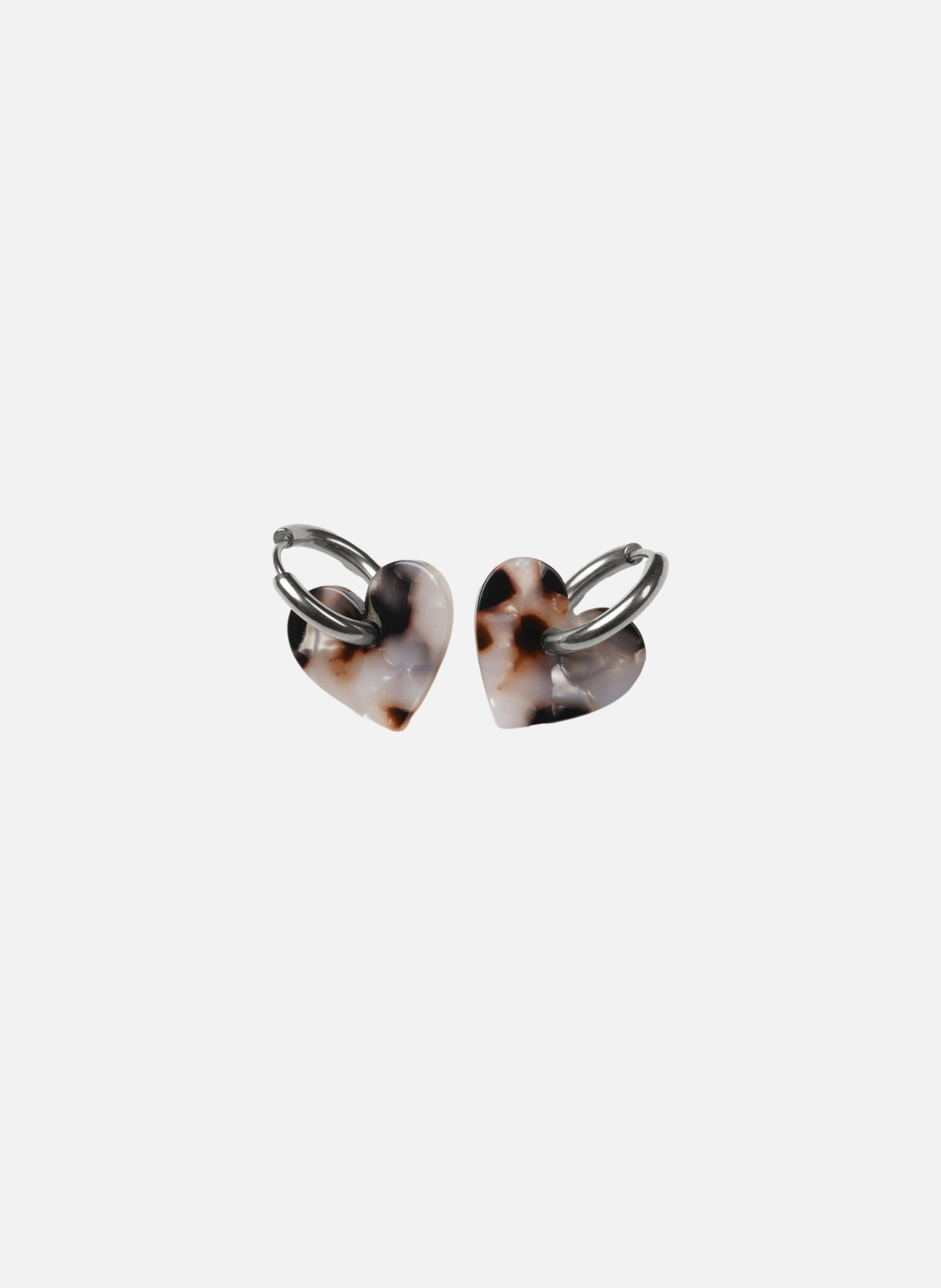 Boucles d'oreilles lova lova avec anneaux en acier inoxydable argenté  Panthère