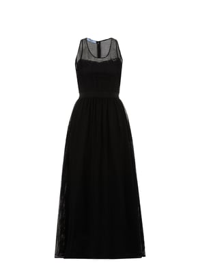 Mesh dress Black Prada - Women | Printemps.com Mesh dress Black Prada - Women | Printemps.com
