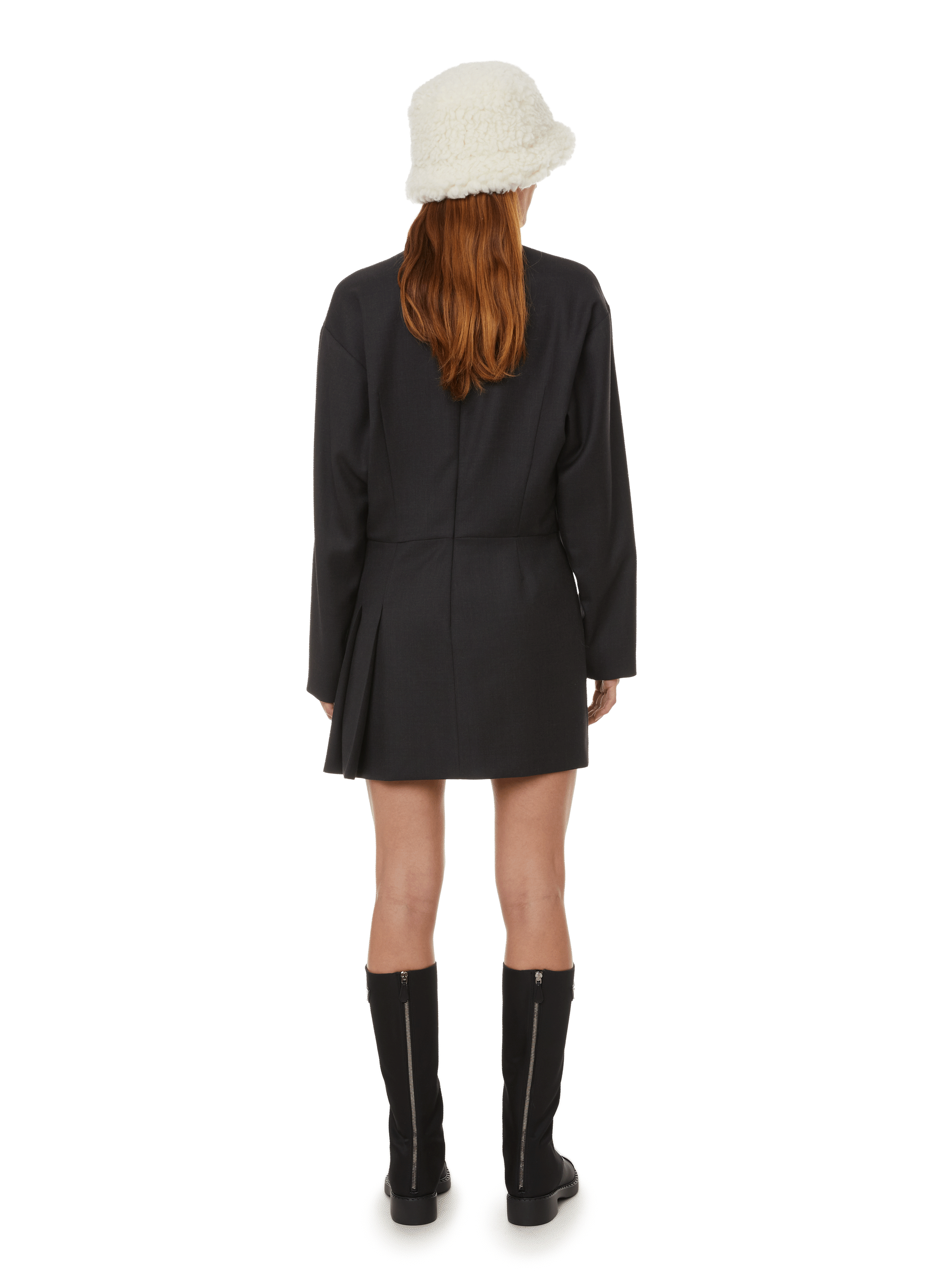 Virgin wool dress PRADA Grey