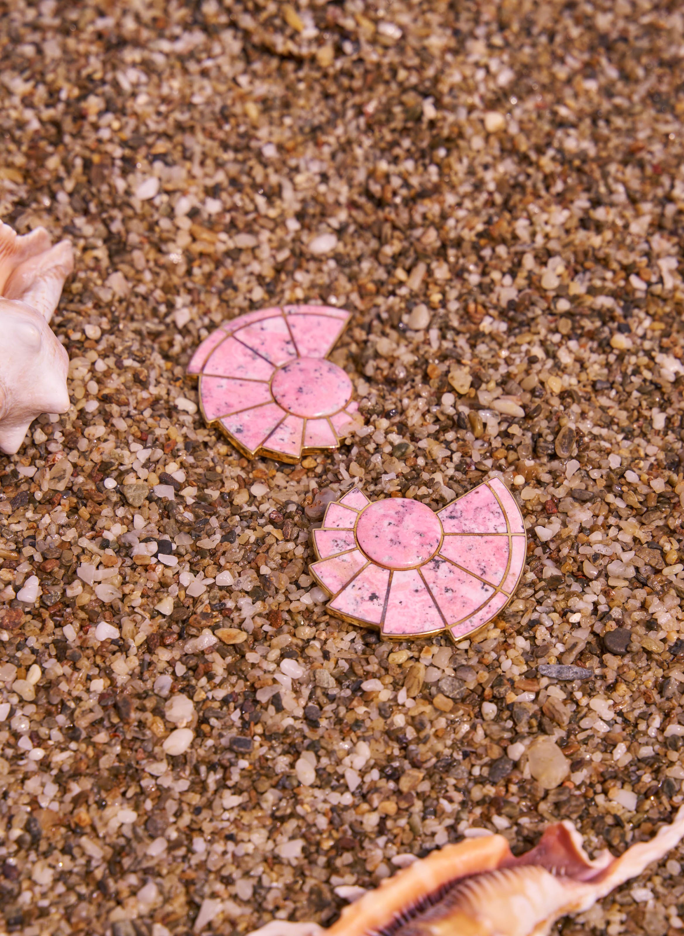 Boucles d'oreille Nautilus MONICA SORDO Rose