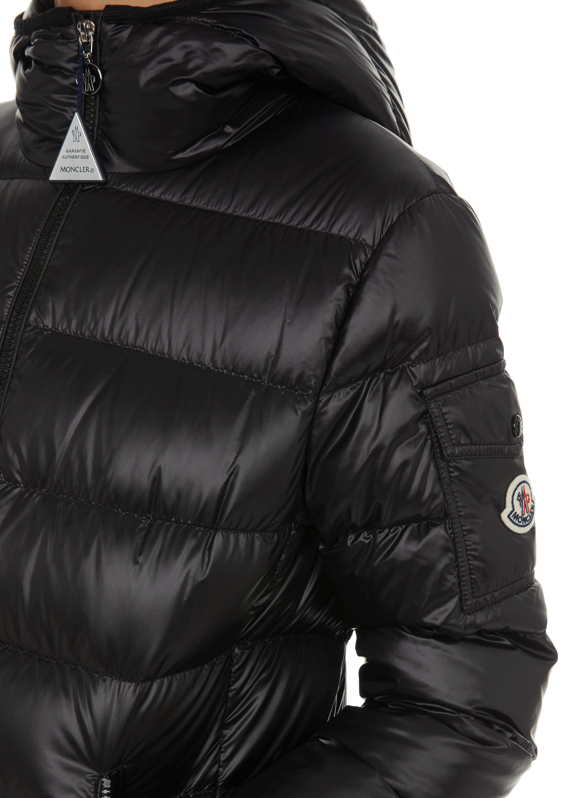 Mid-length down jacket MONCLER Black