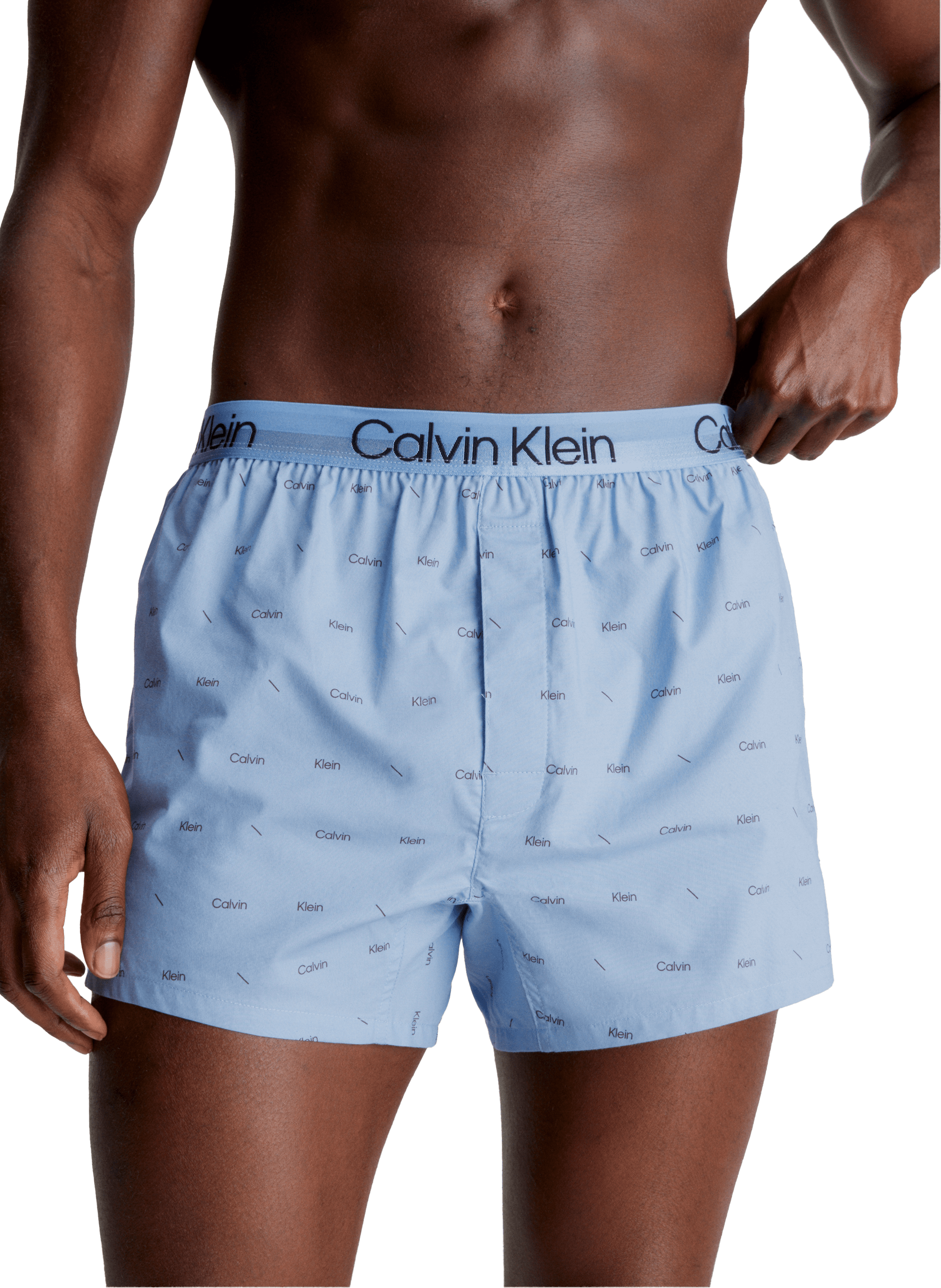 Caleçon logotypé slim Bleu
