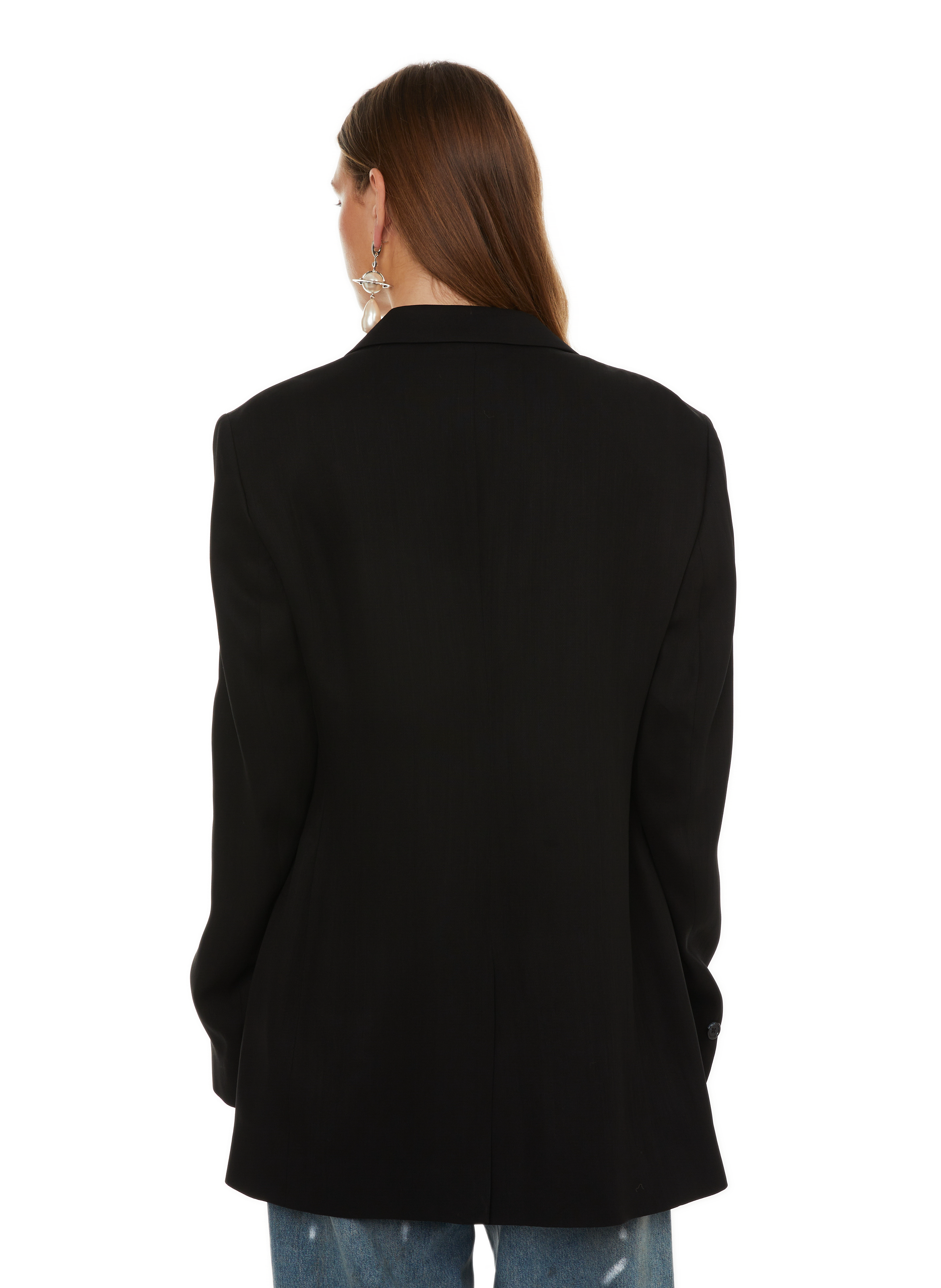 Blazer en laine mélangée ACNE STUDIOS Noir