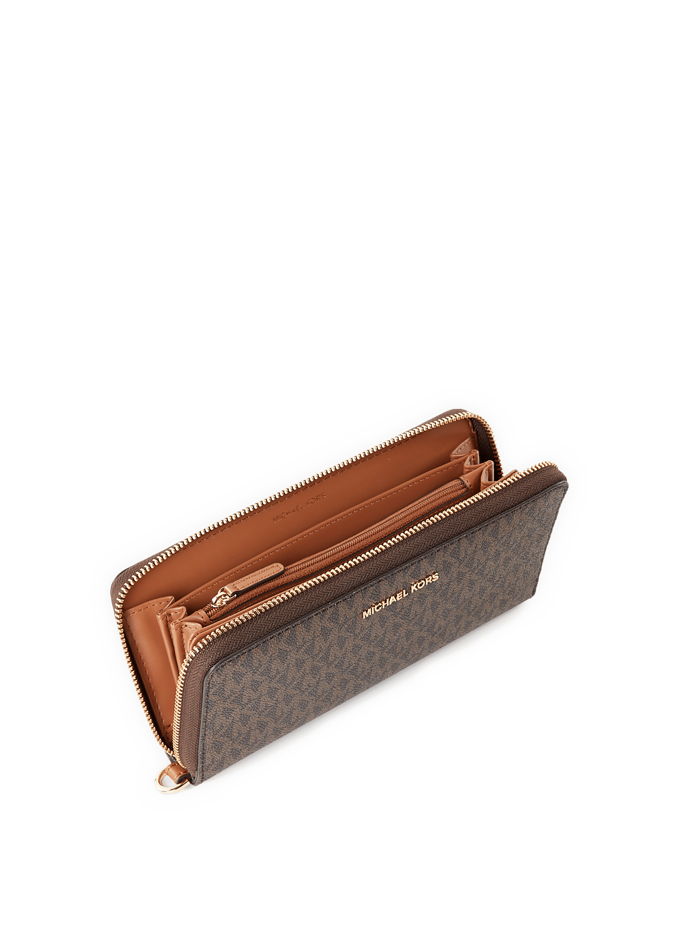 Wallet Jet Set Travel Continental MICHAEL KORS Brown
