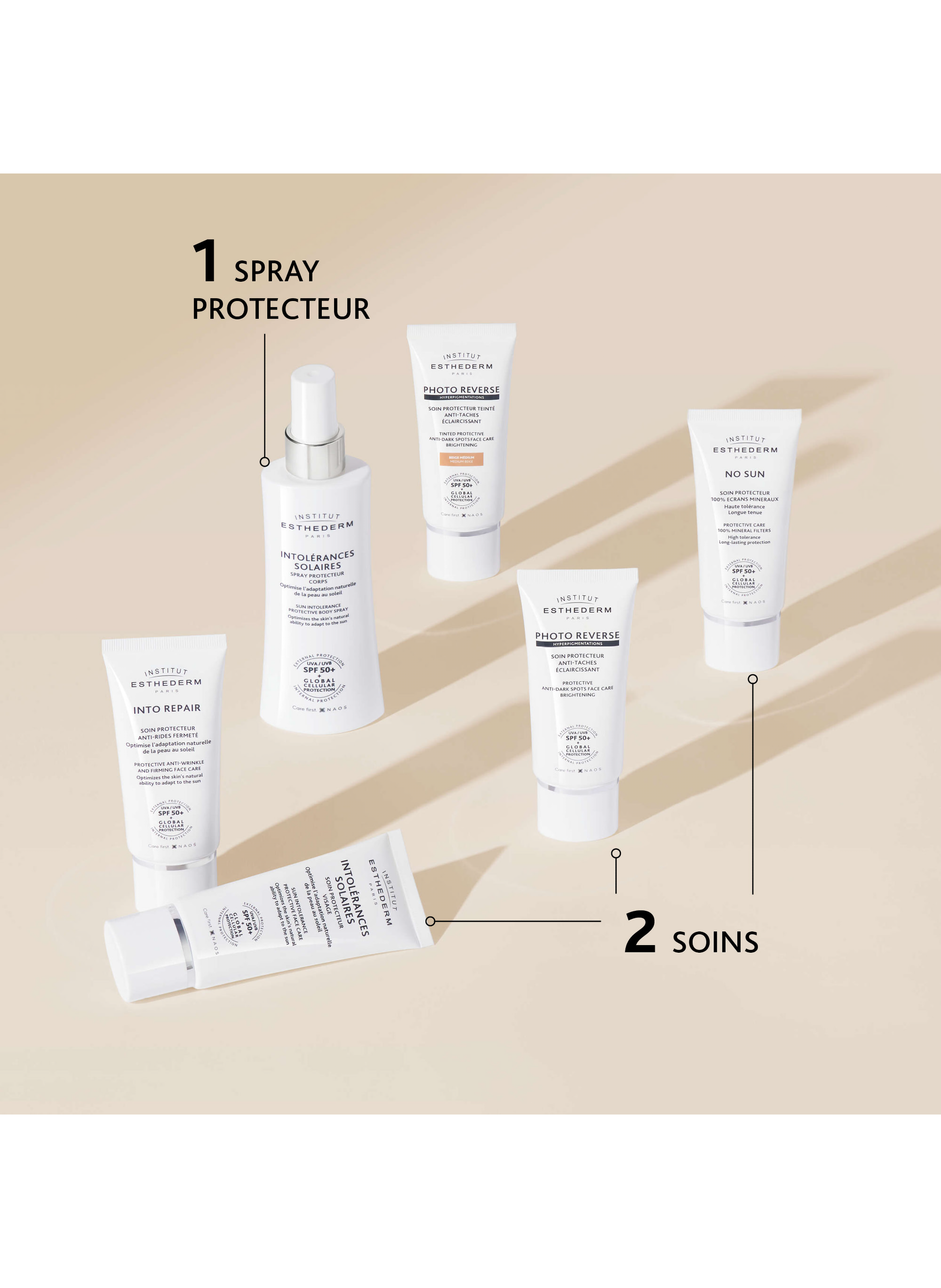 Into repair SPF50+ INSTITUT ESTHEDERM No color