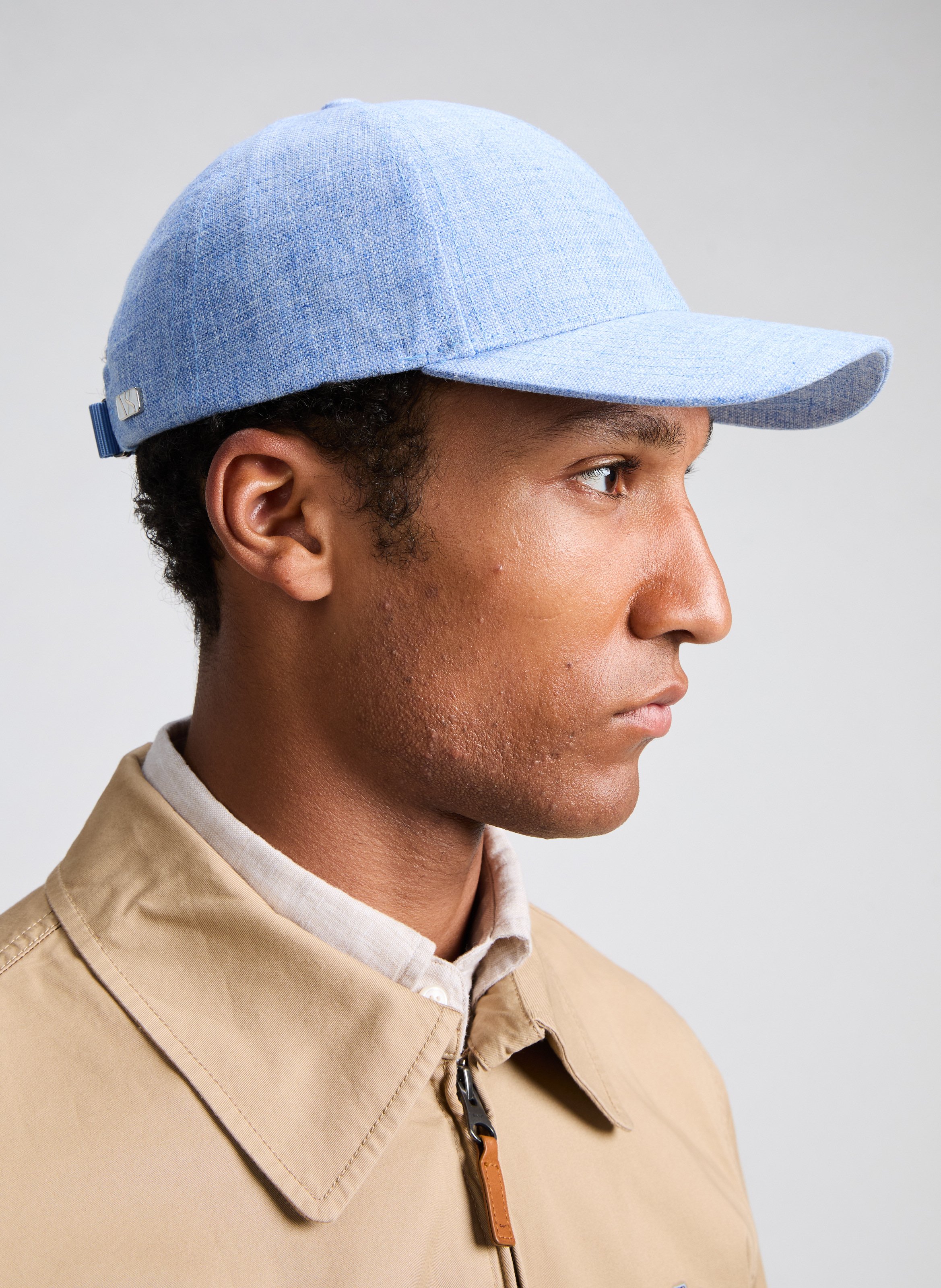 Linen baseball cap VARSITY Blue
