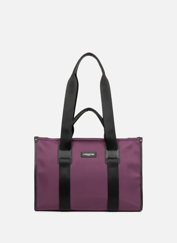 Large tote bag - Basic Faculty Purple by LANCASTER LANCASTER Large tote bag - Basic Faculty Purple