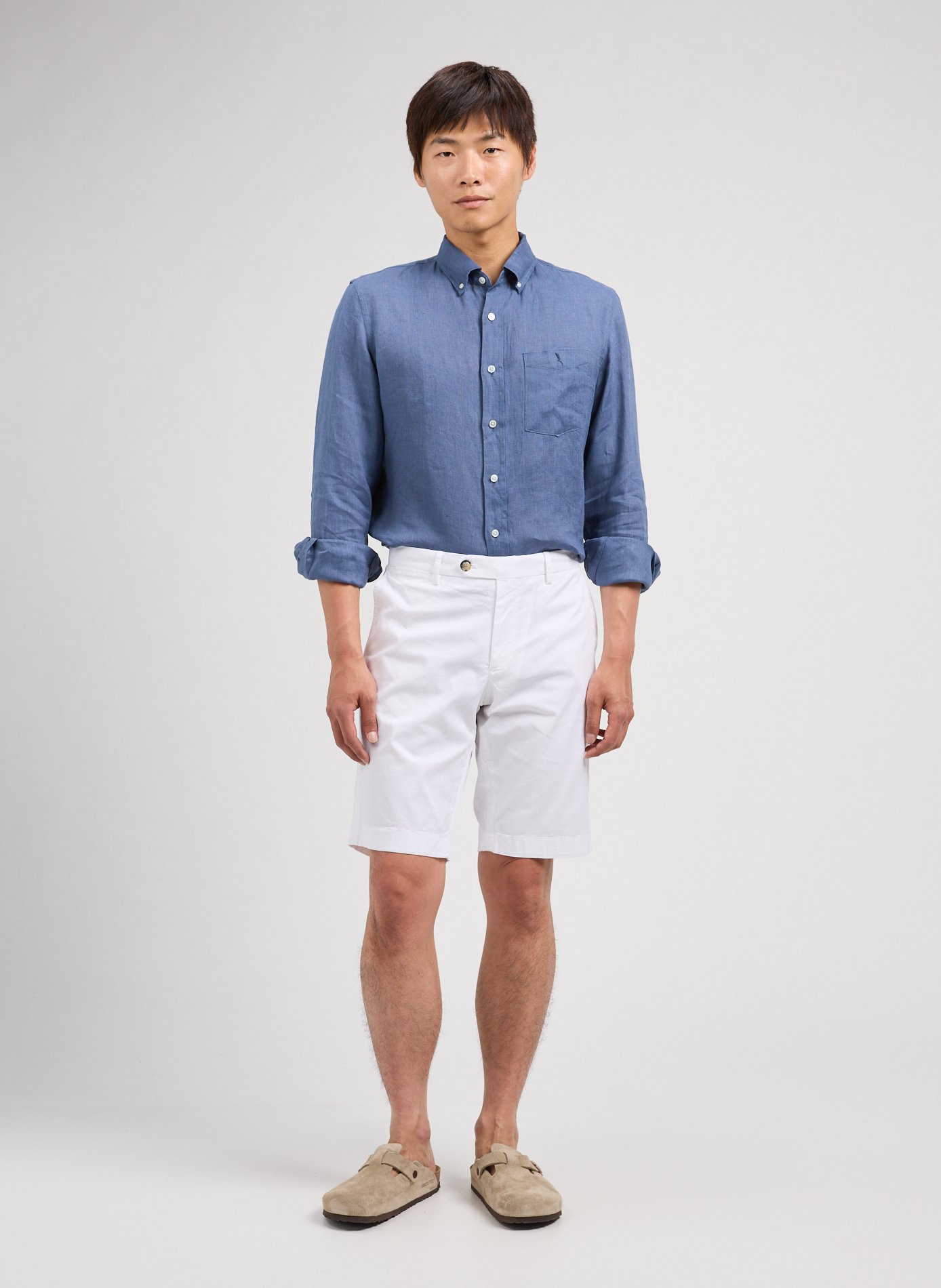 Cotton blend Shorts FACONNABLE White