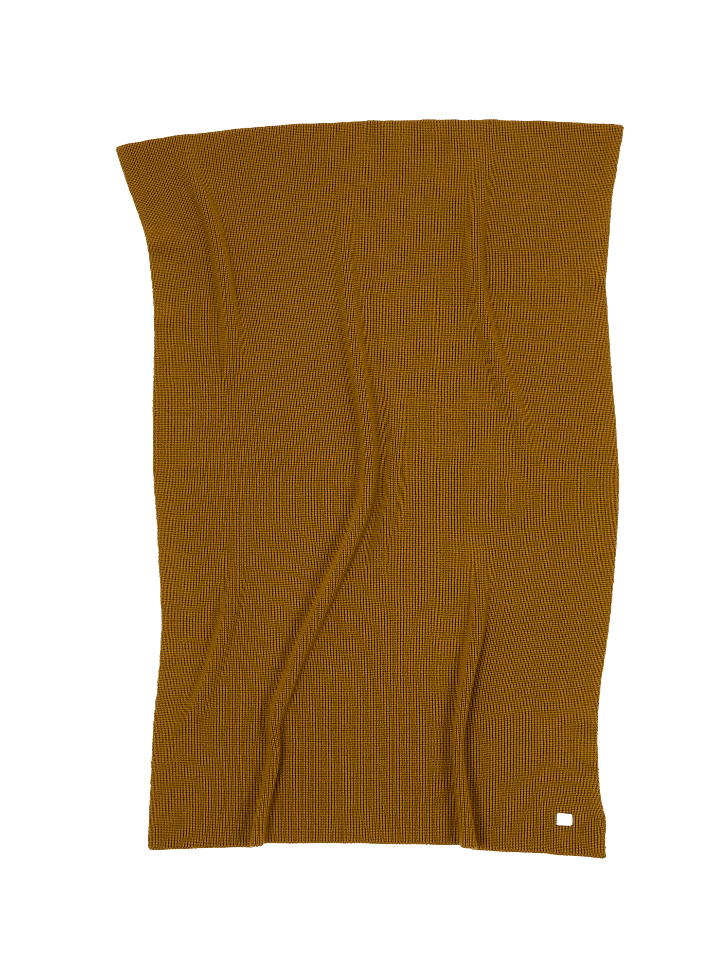 Plaid en laine mérinos AU PRINTEMPS PARIS Doré