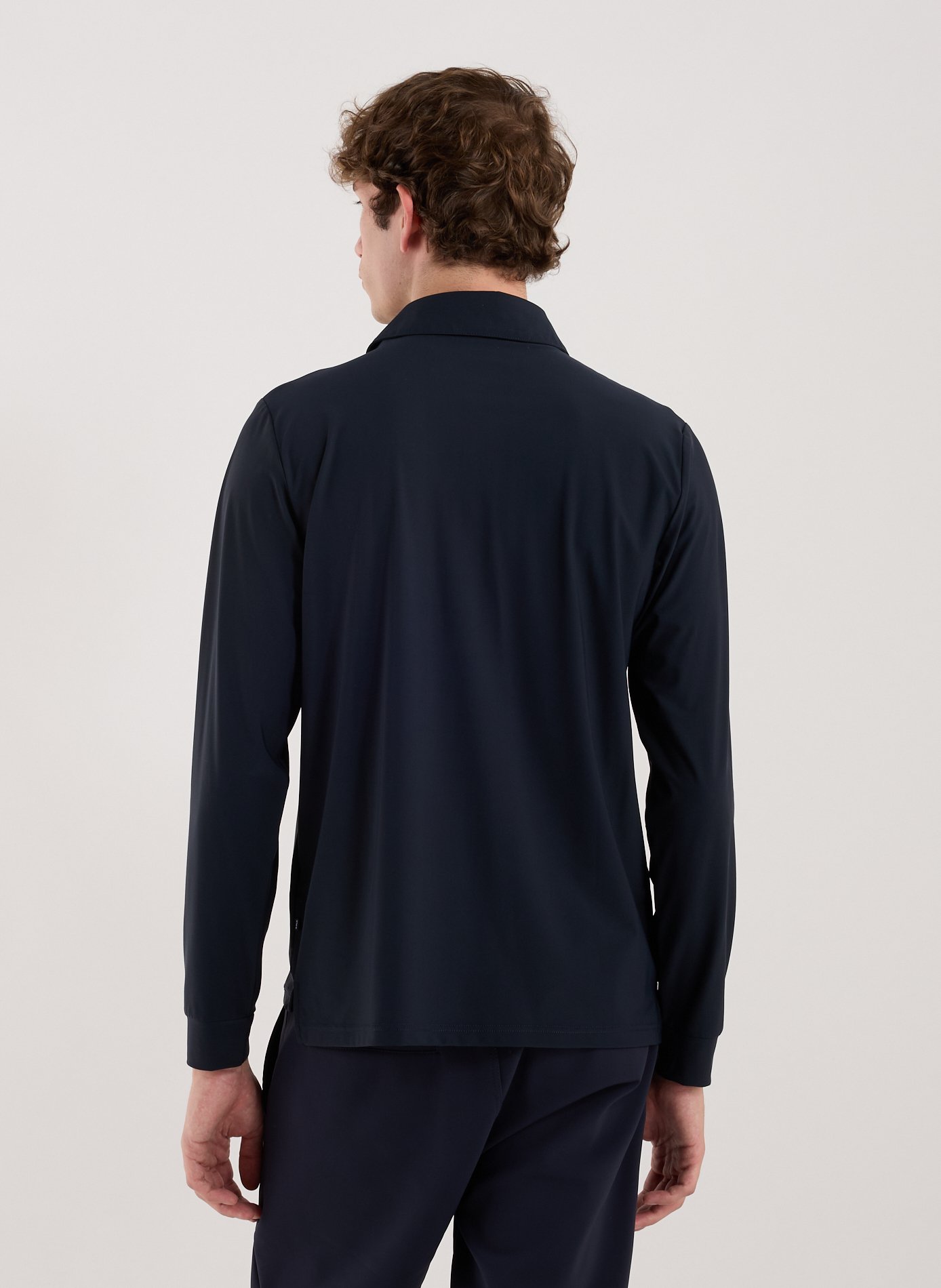 Long-sleeved polo shirt 1789 CALA Blue