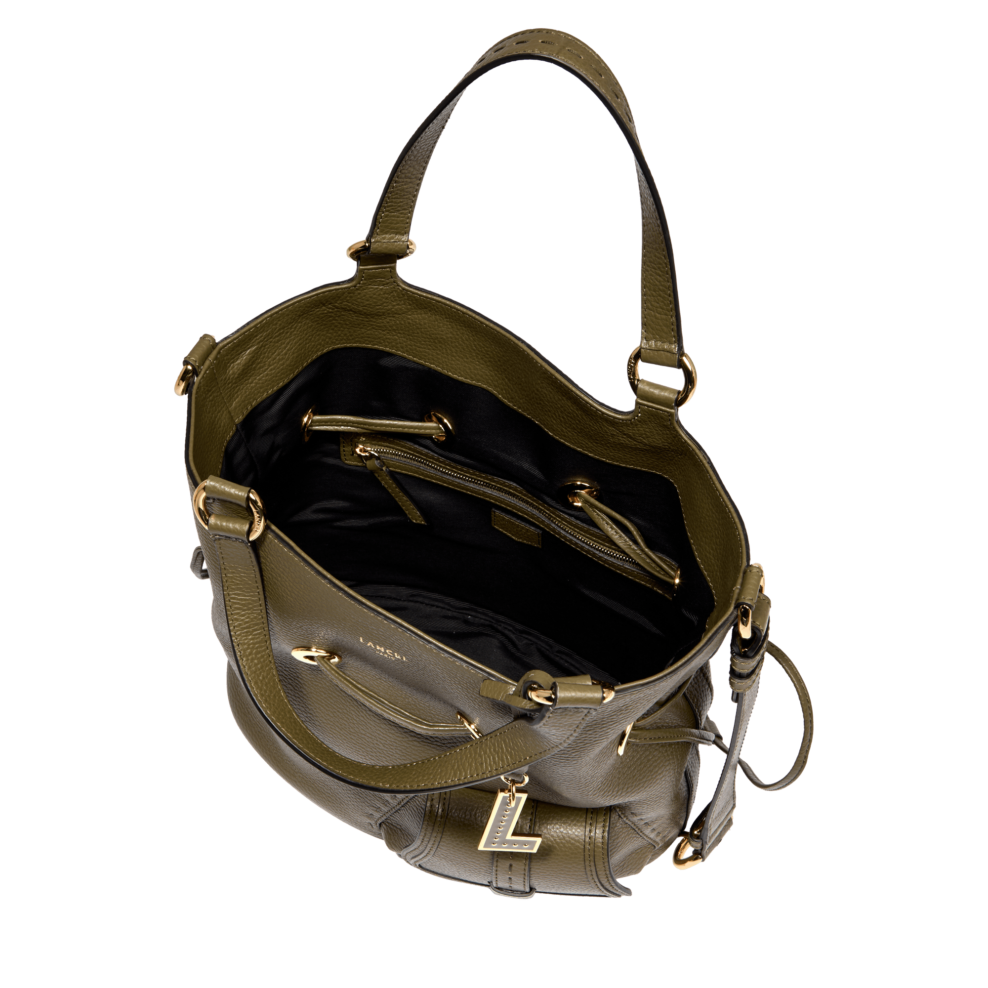 Sac seau m - premier flirt de lancel LANCEL Vert