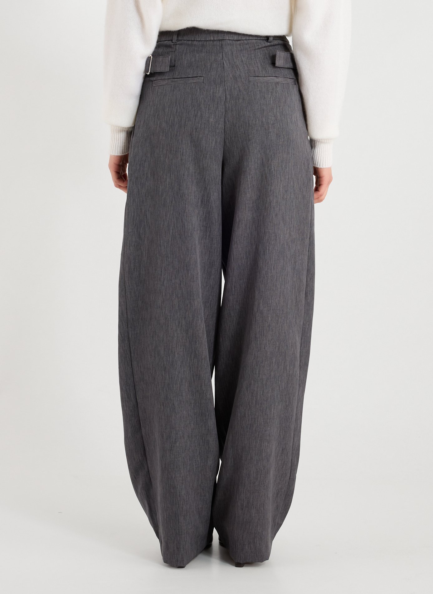 Night blue trousers - The Air Uniform TOPSHOP Grey